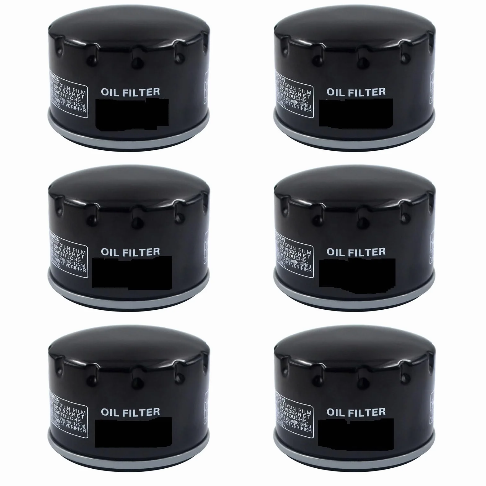 szklany filtr oleju Filtry oleju motocyklowego pasujące do BMW F650GS SEN F700GS F750GS F800GS F800GT F800R F800S F800ST F850GS K72 K80 K81 798(6 PCS)