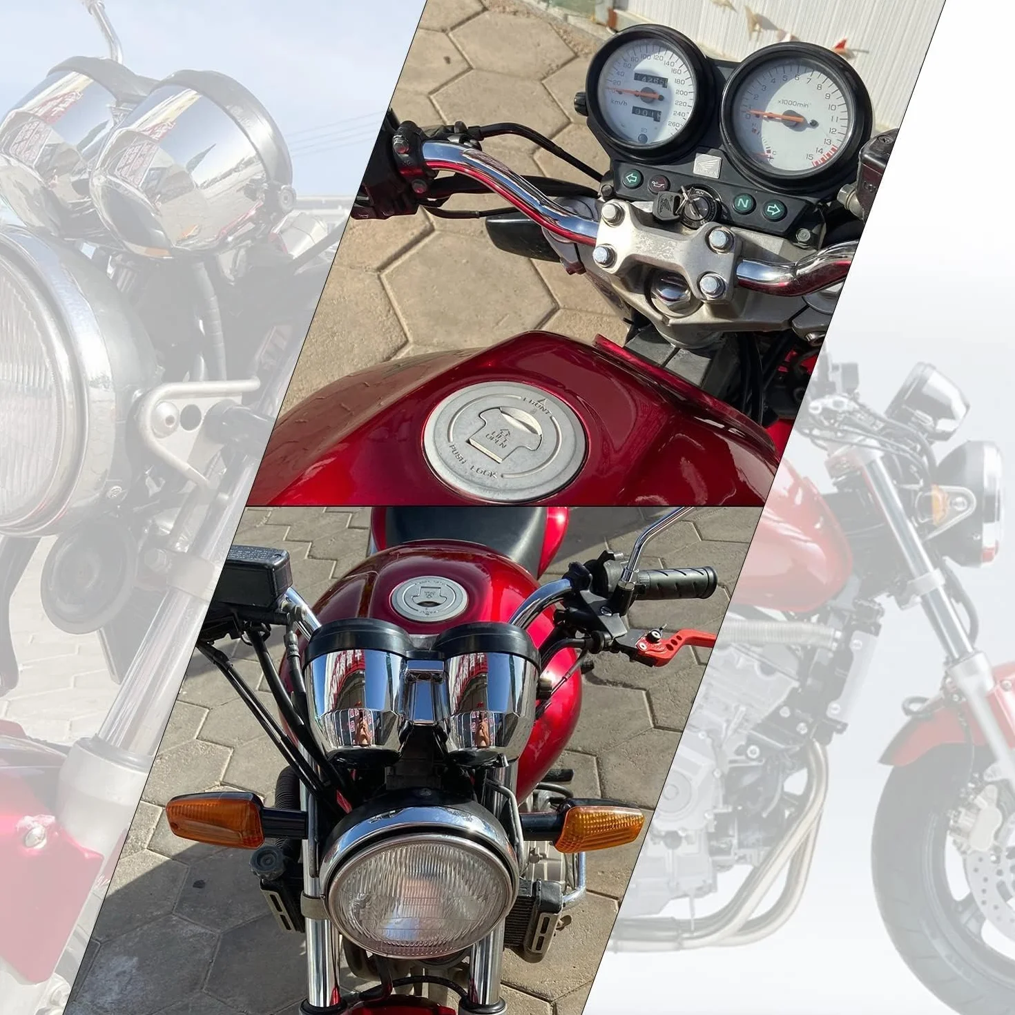 Prędkościomierz Motocykl Obrotomierz Wyświetlacz Cyfrowy Licznik godzin dla Hornet 600 CB600 1996-2002 Rower uliczny