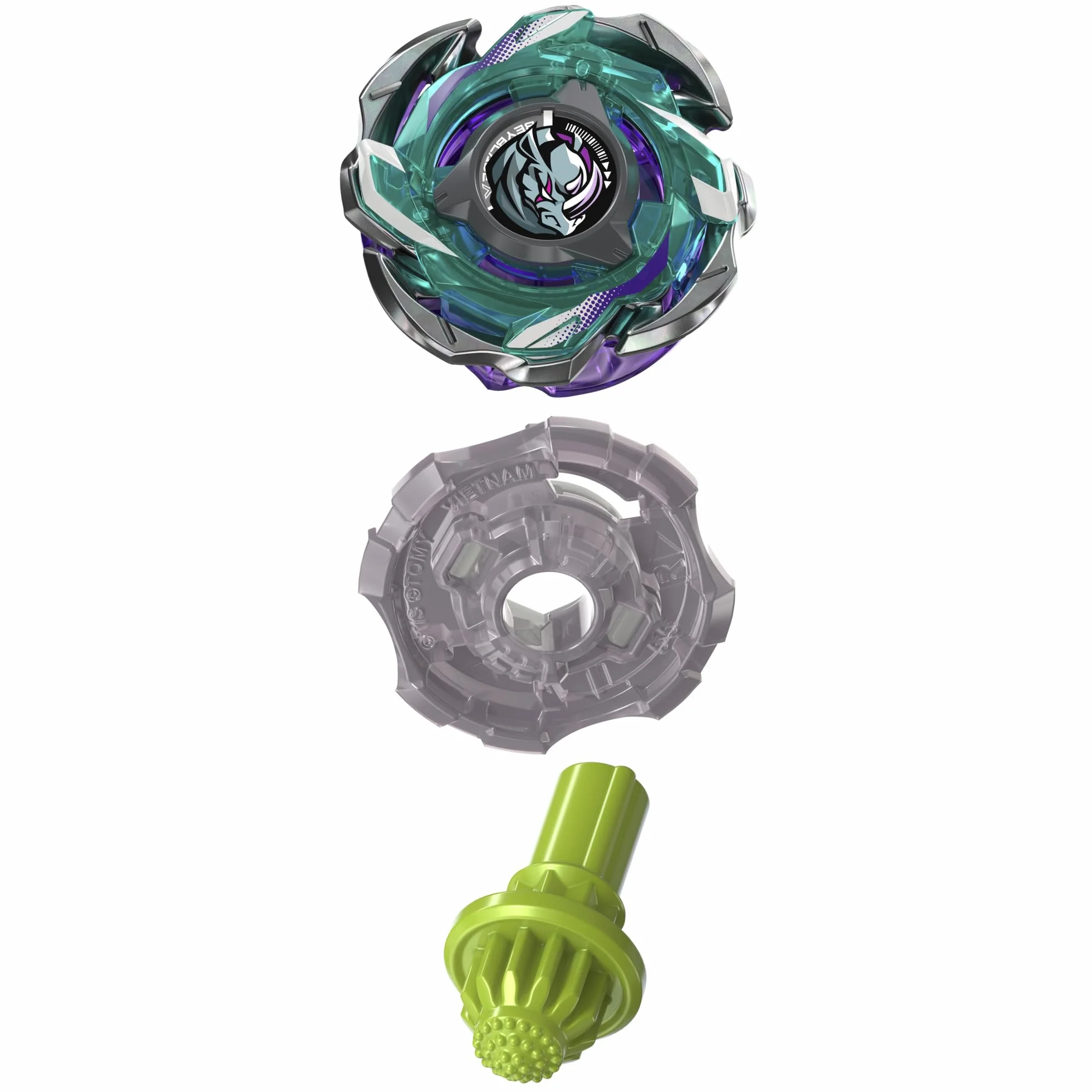 Pakiet startowy Beyblade X Reaper Rhino C 4-55D CX, bączek i wyrzutnia
