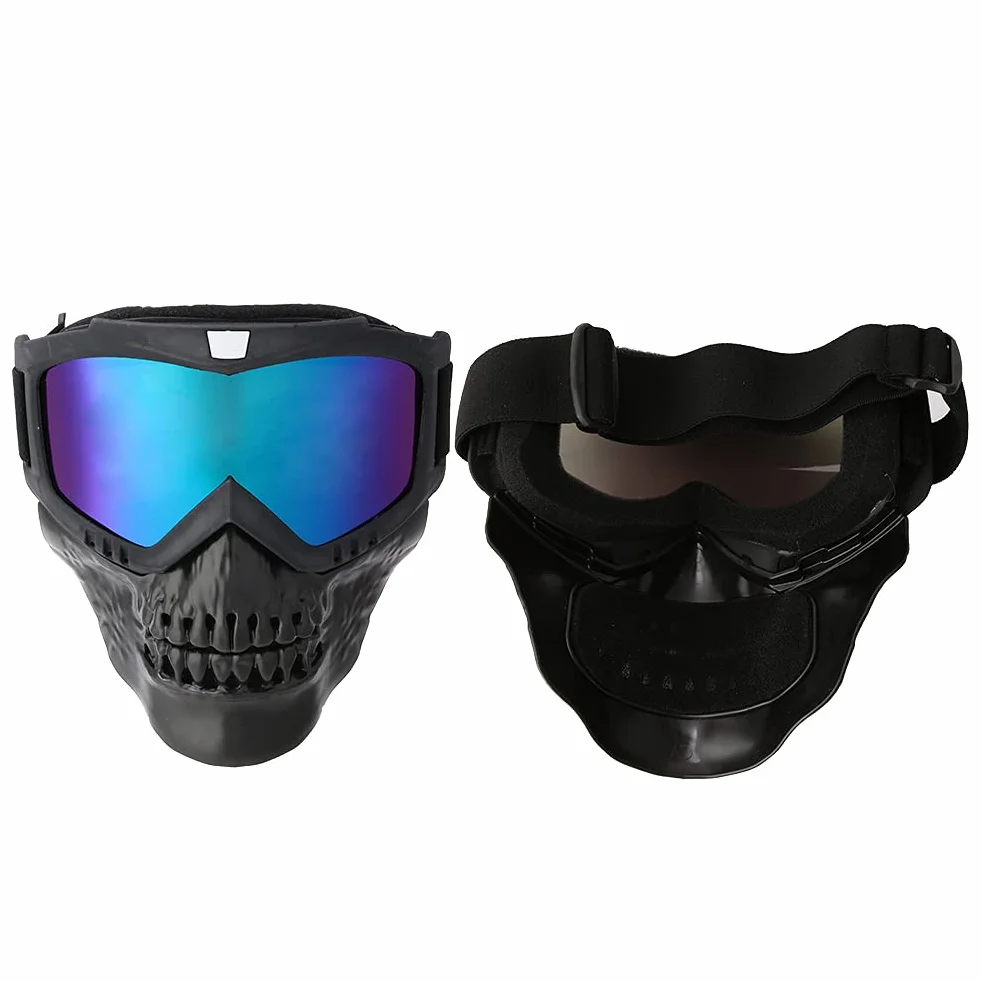 Demeras Okulary motocyklowe Motocross Maska Zdejmowana na Twarz ATV