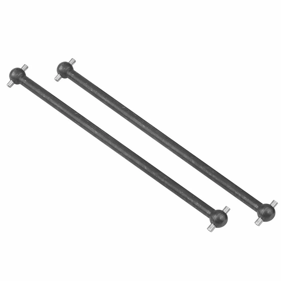 Dilwe RC wały napędowe samochodowe, 2 sztuki, 101 mm, metalowe wały napędowe do FS 53633/51805/51806 1/10 akcesoria RC (czarne)