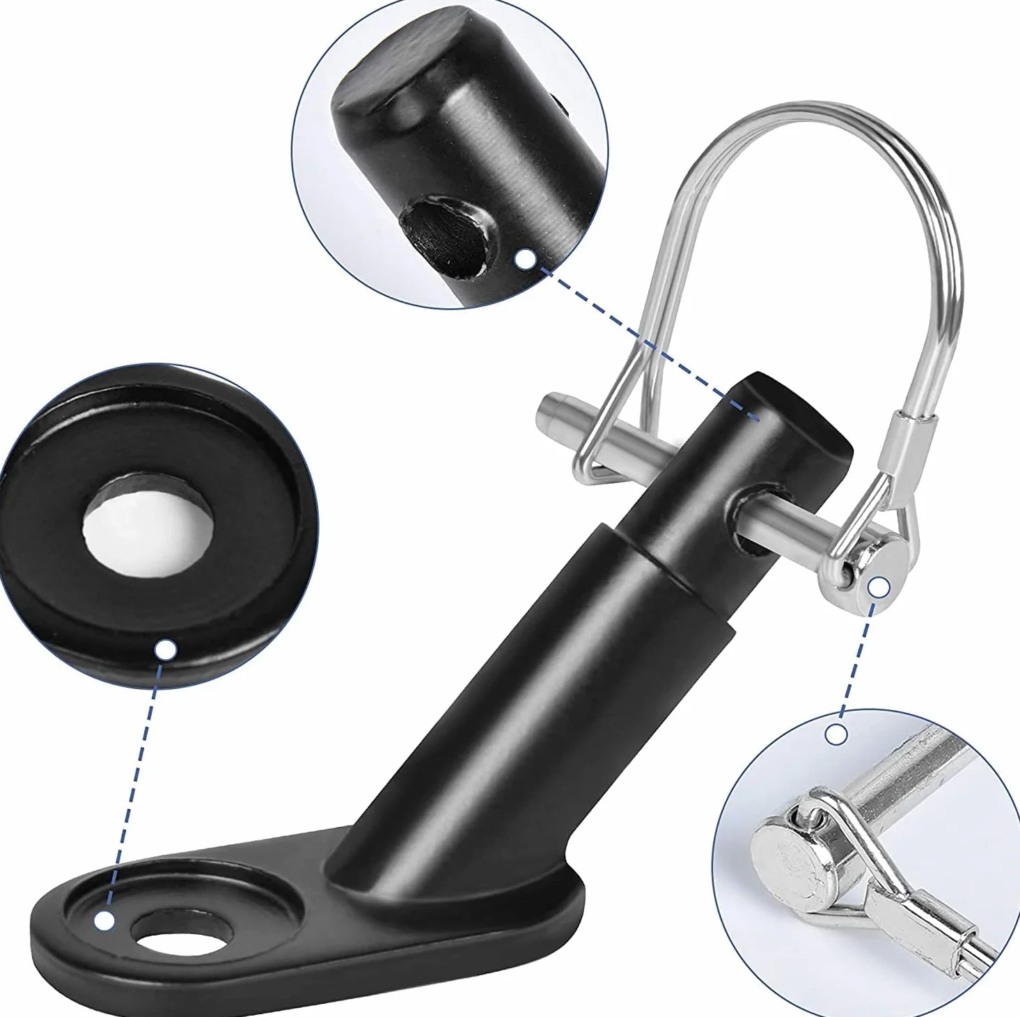 Uniwersalny adapter do przyczepki rowerowej hak holowniczy z 2 zawleczkami