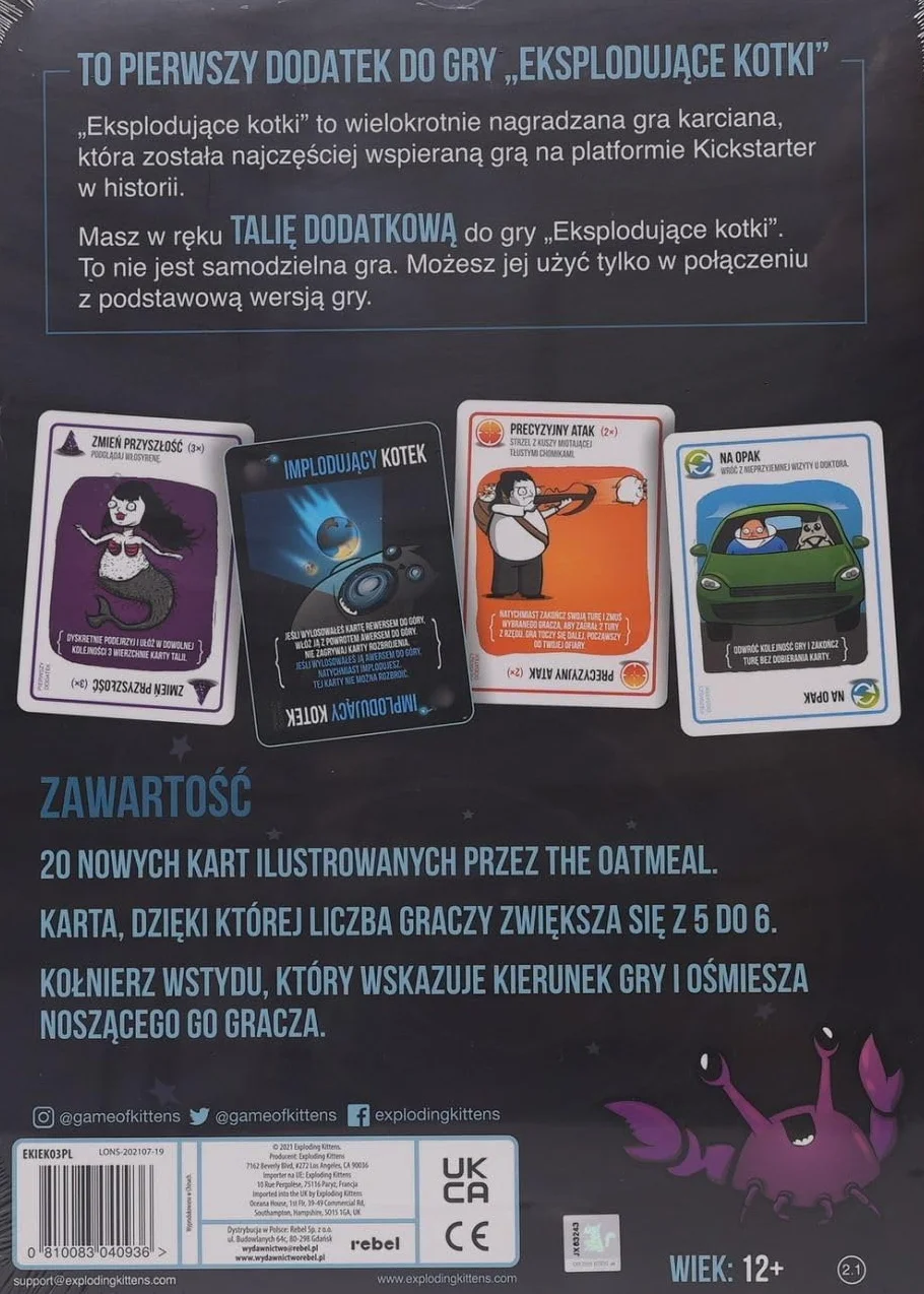 Rebel Gra karciana Implodujące kotki dodatek