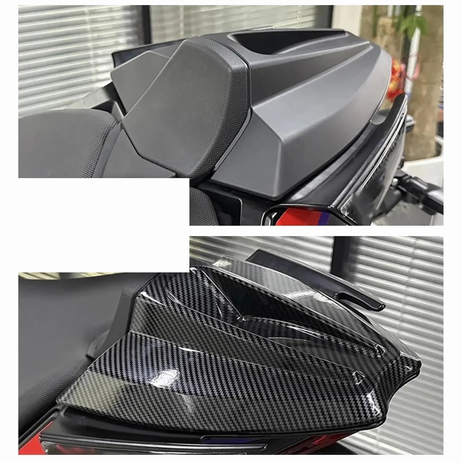 Pasuje do Aprilia RS457 RS 457 2024 2025 zamontowana osłona tylnego siedzenia osłona tylnego siedzenia tylne siedzenie pasażera(Matte black)