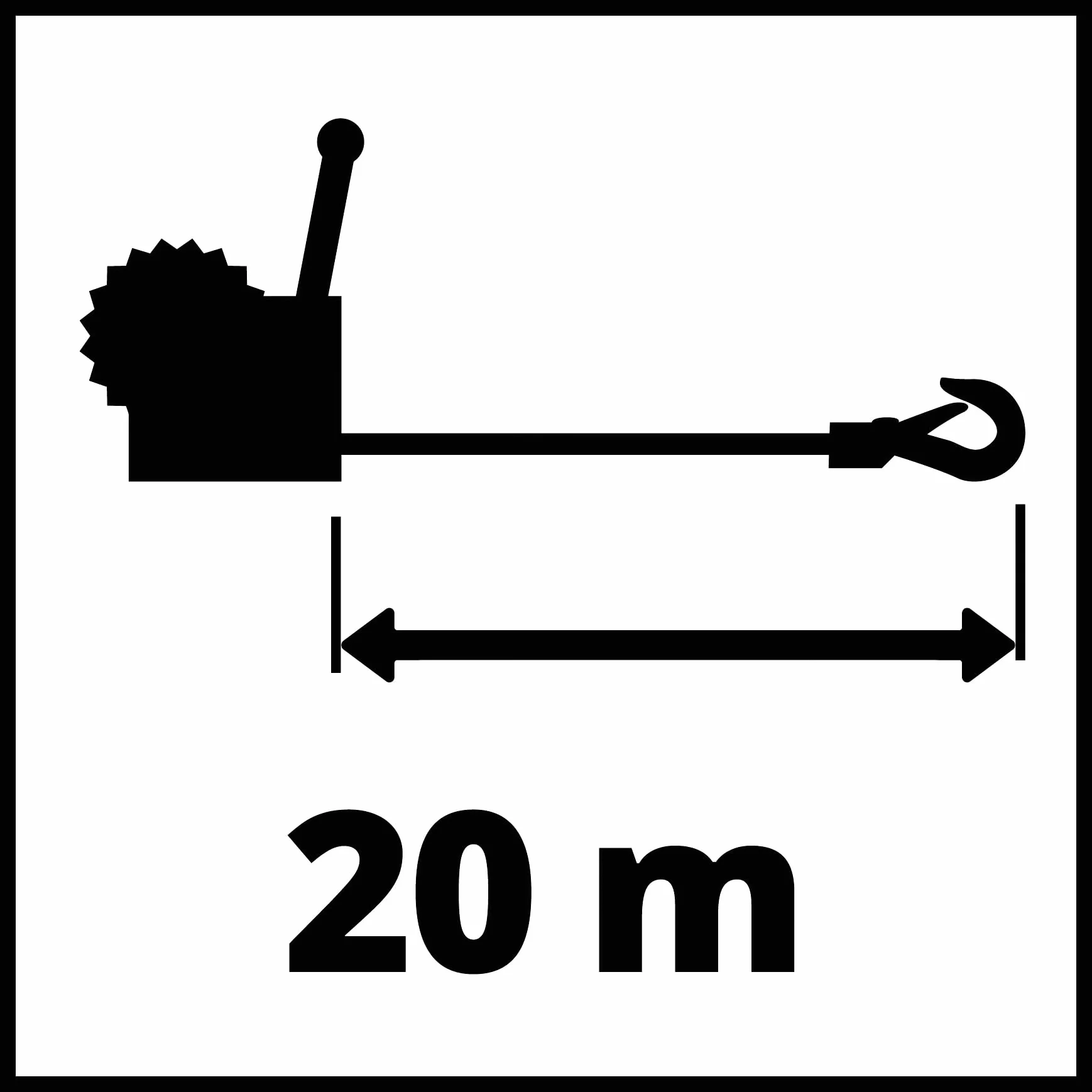 Einhell 2260170 wciągarka linowa ręczna, czerwona, czarna