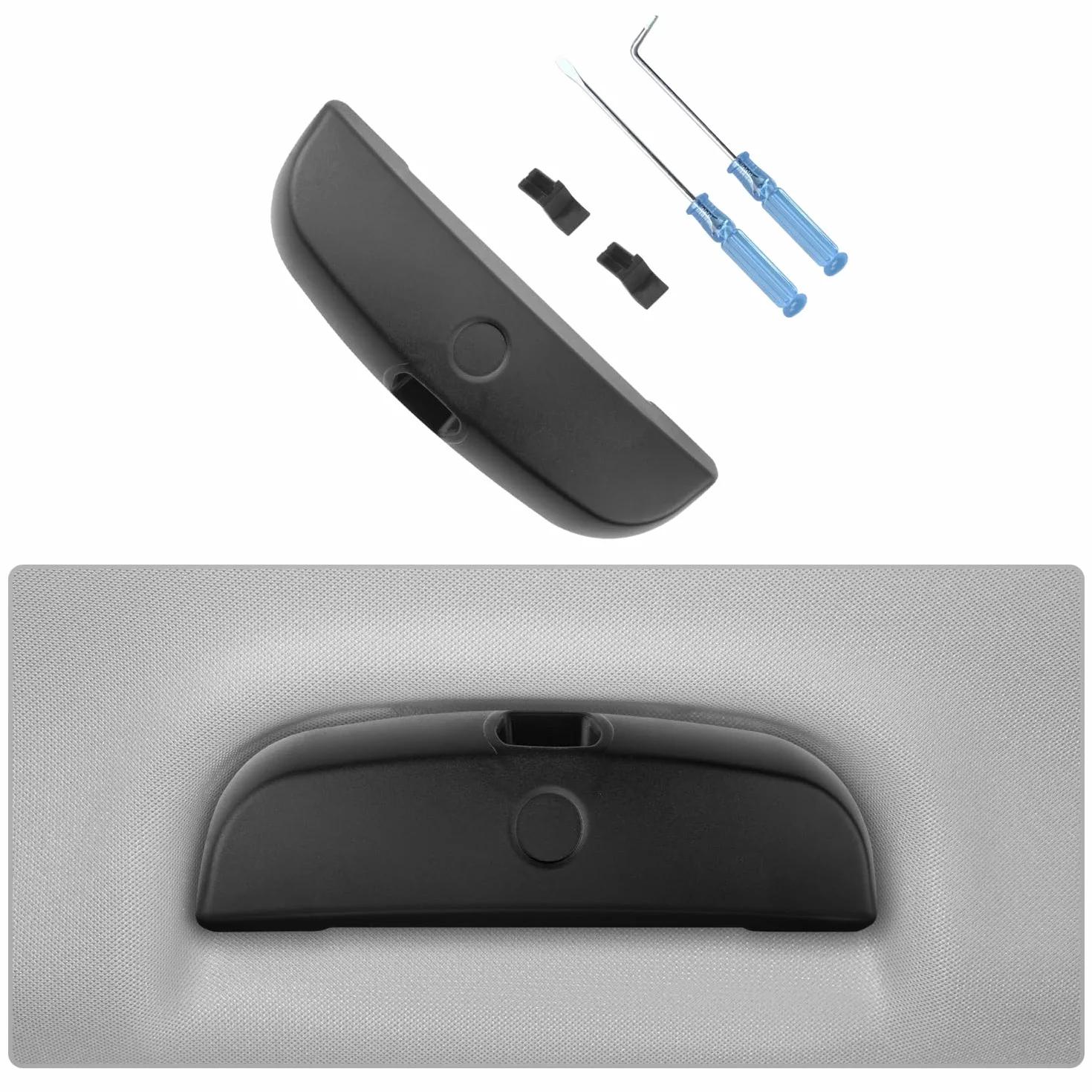 Etui na okulary Ford Puma MK2 ST Line X 2020-2024 2025 ABS przedni uchwyt czarny