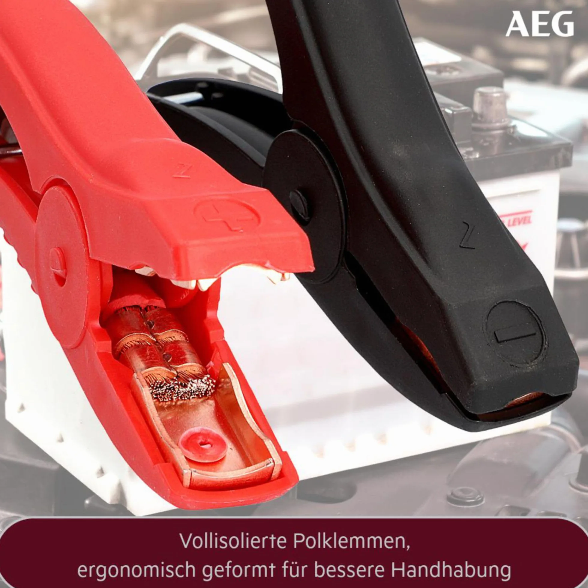 Aeg Automotive 97204 Kable Rozruchowe 2 x 3,5 m Czarny/Czerwony