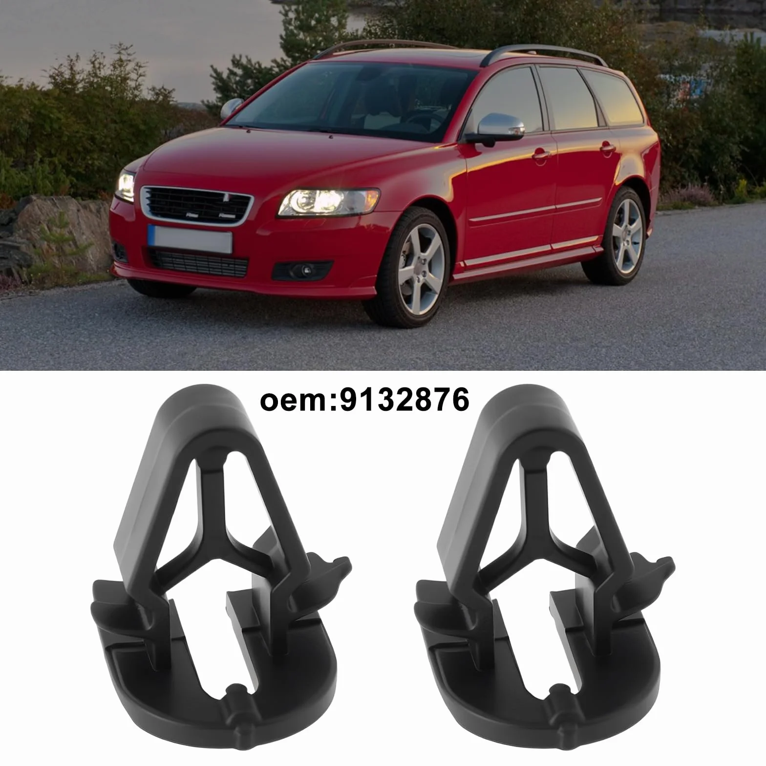 Klipsy do mocowania listew wnętrza samochodowego kompatybilne z Volvo 850 1991-1996 11,7x9,6mm