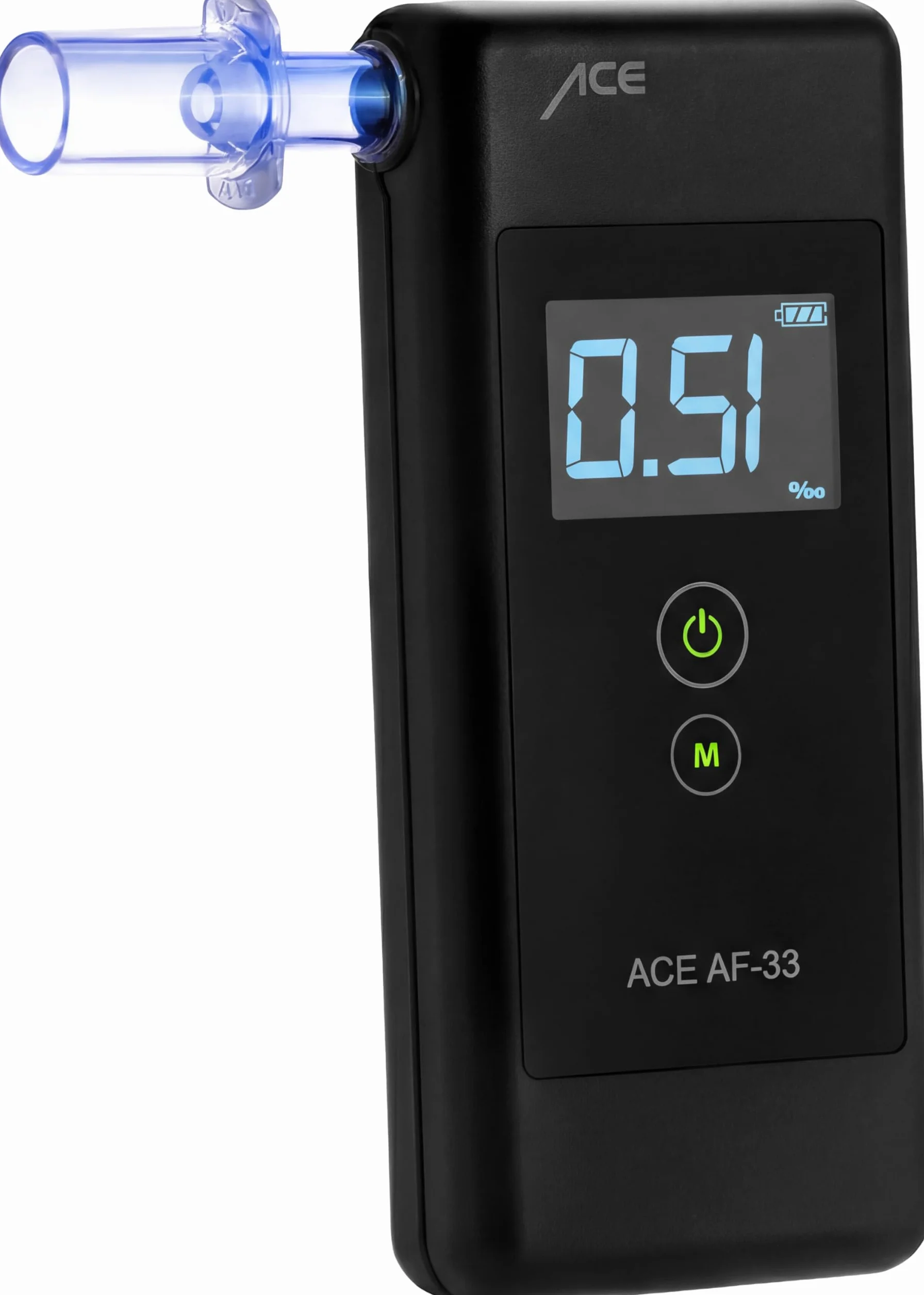 Alkomat ACE AF-33 - alkomat nr 1 według AUTO BILD (porównanie 2023) - policyjny tester alkoholu