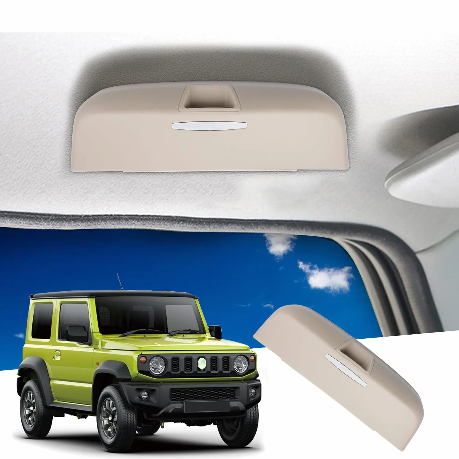 GAFAT Suzuki Jimny JB64W JB74W 2018-2023 uchwyt na okulary etui przeciwsłoneczne organizer wnętrza akcesoria