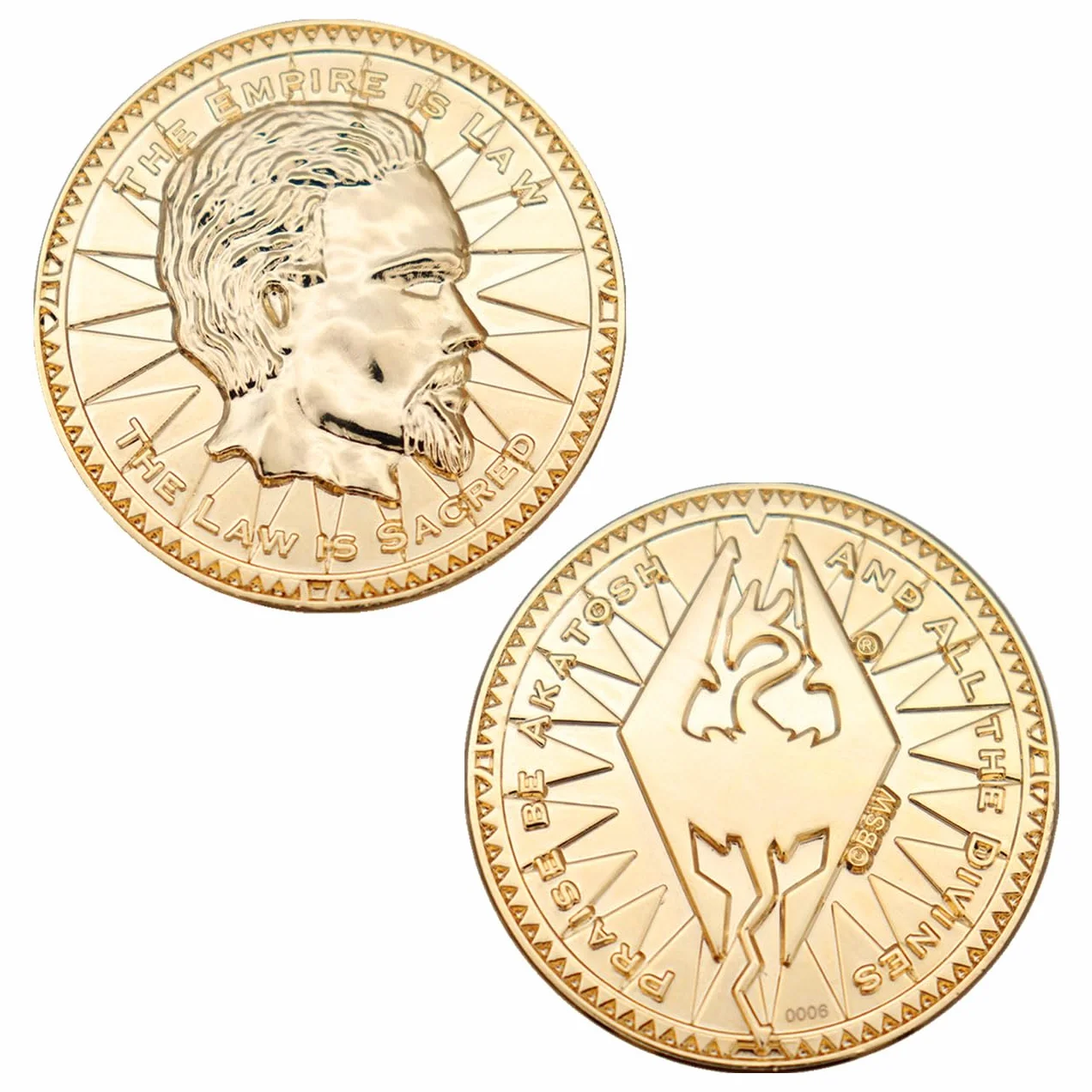 FaNaTtik The Elder Scrolls 24k replika Septim Collectible Coin