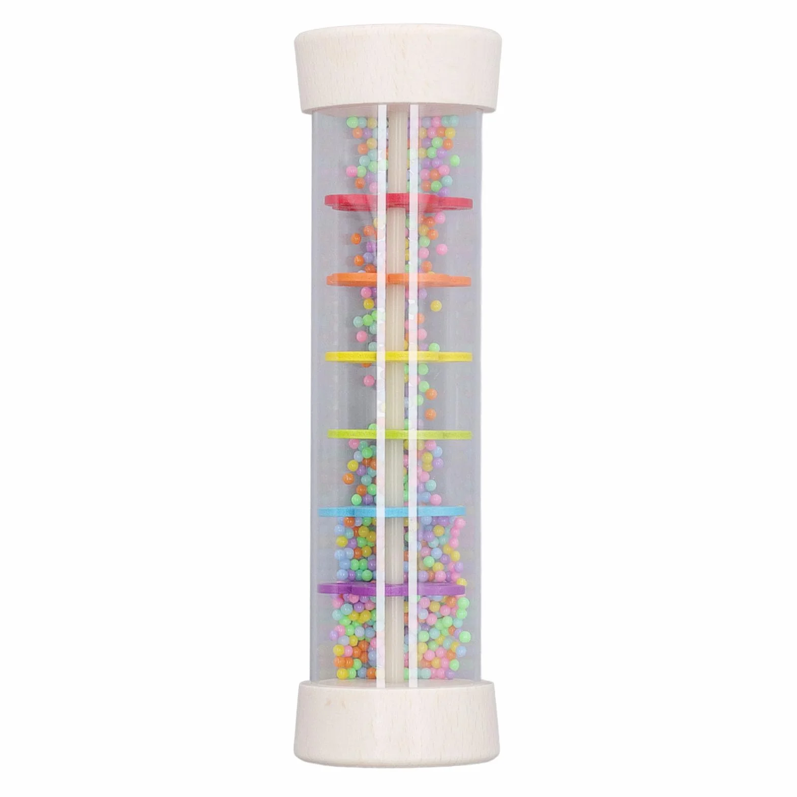 Baby Rainmaker, Mini Rain Stick Shaker Zabawka Kolorowa Edukacja Muzyczna Rain Stick Shaker dla Małych Dzieci (L)