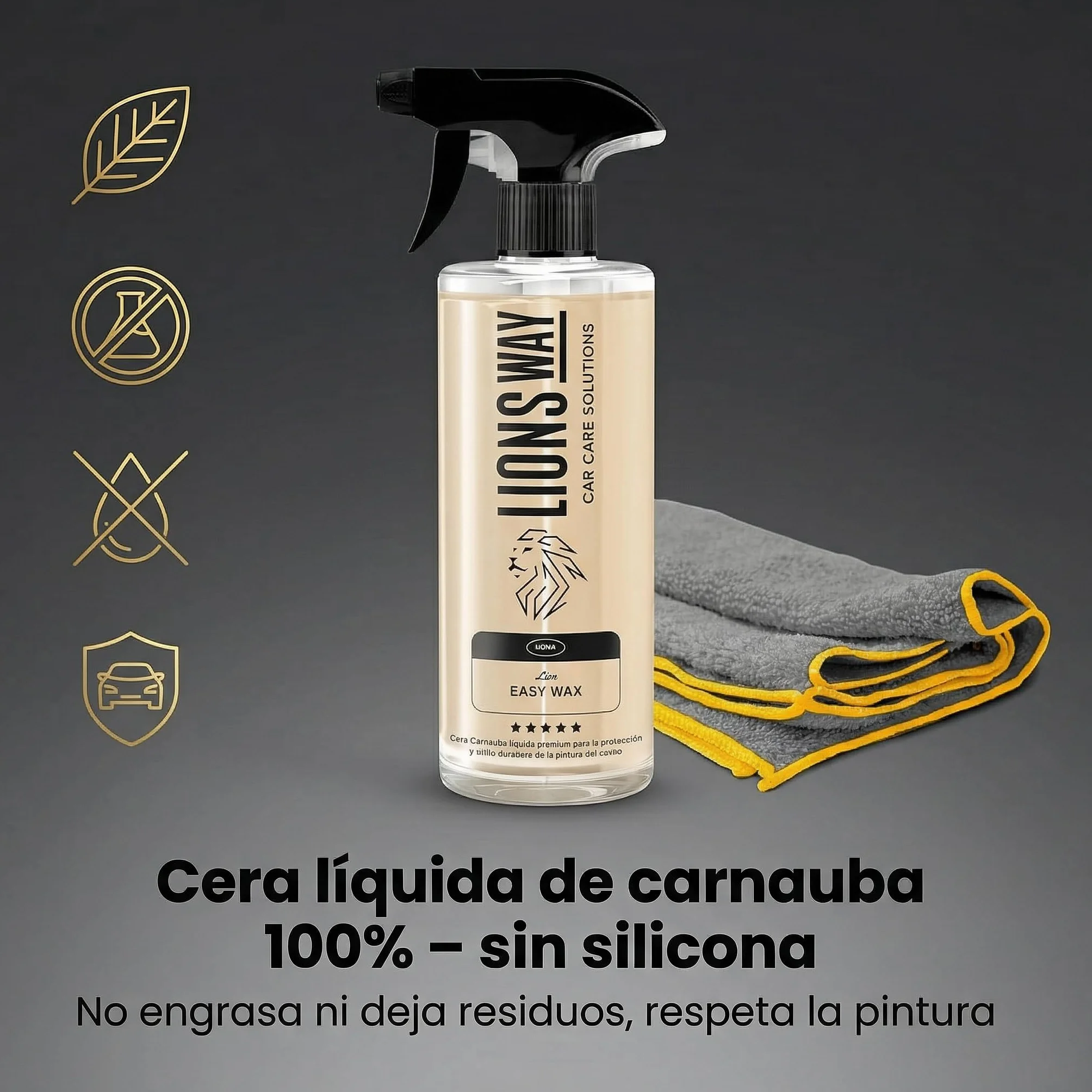 100% czysty wosk samochodowy Carnauba z powłoką ceramiczną i hydrofobową (samochodową i motocyklową), bez silikonu, wosk samochodowy o wysokim połysku z wysokiej jakości tkaniną. Zewnętrzny lakier