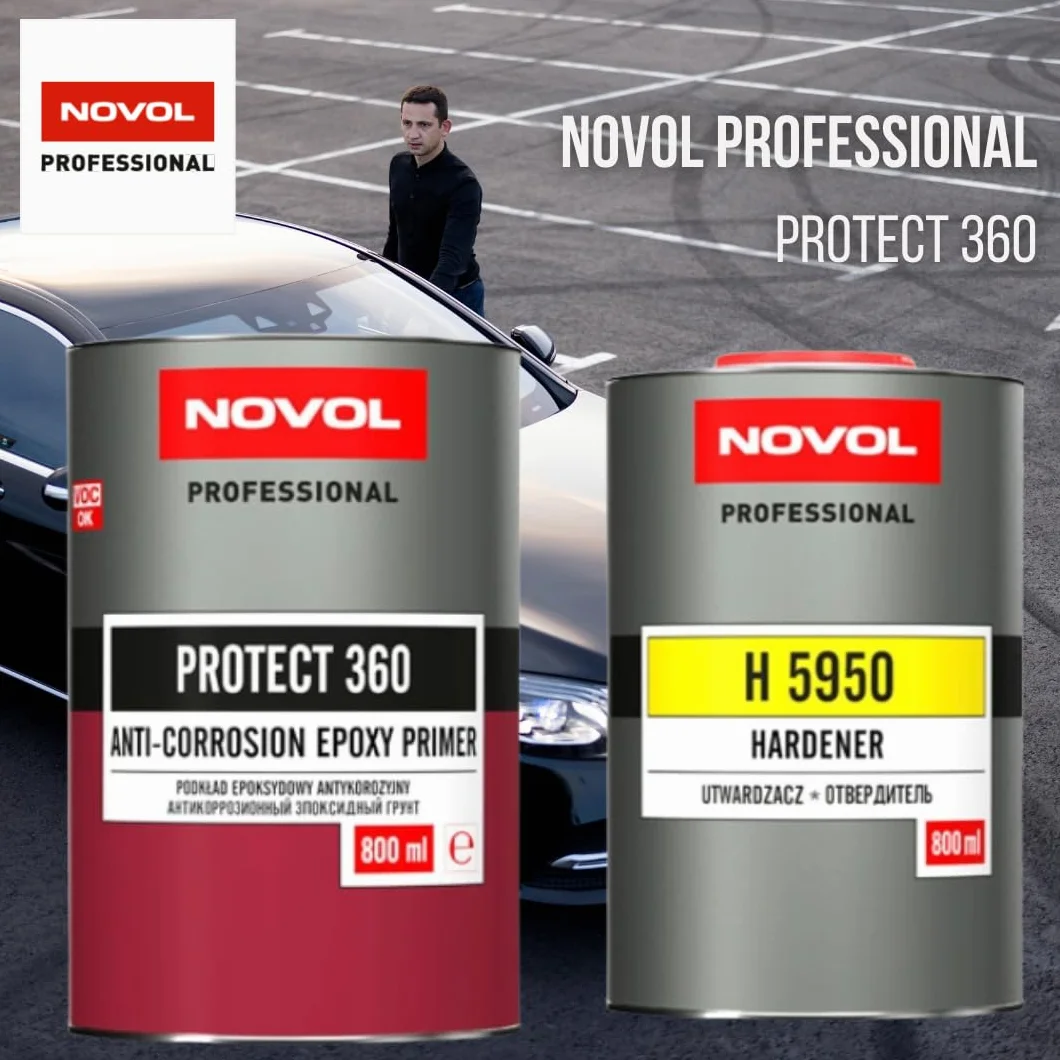 Novol Protect 360 epoksydowa farba podkładowa antykorozyjna 2K 1,6 l 1:1