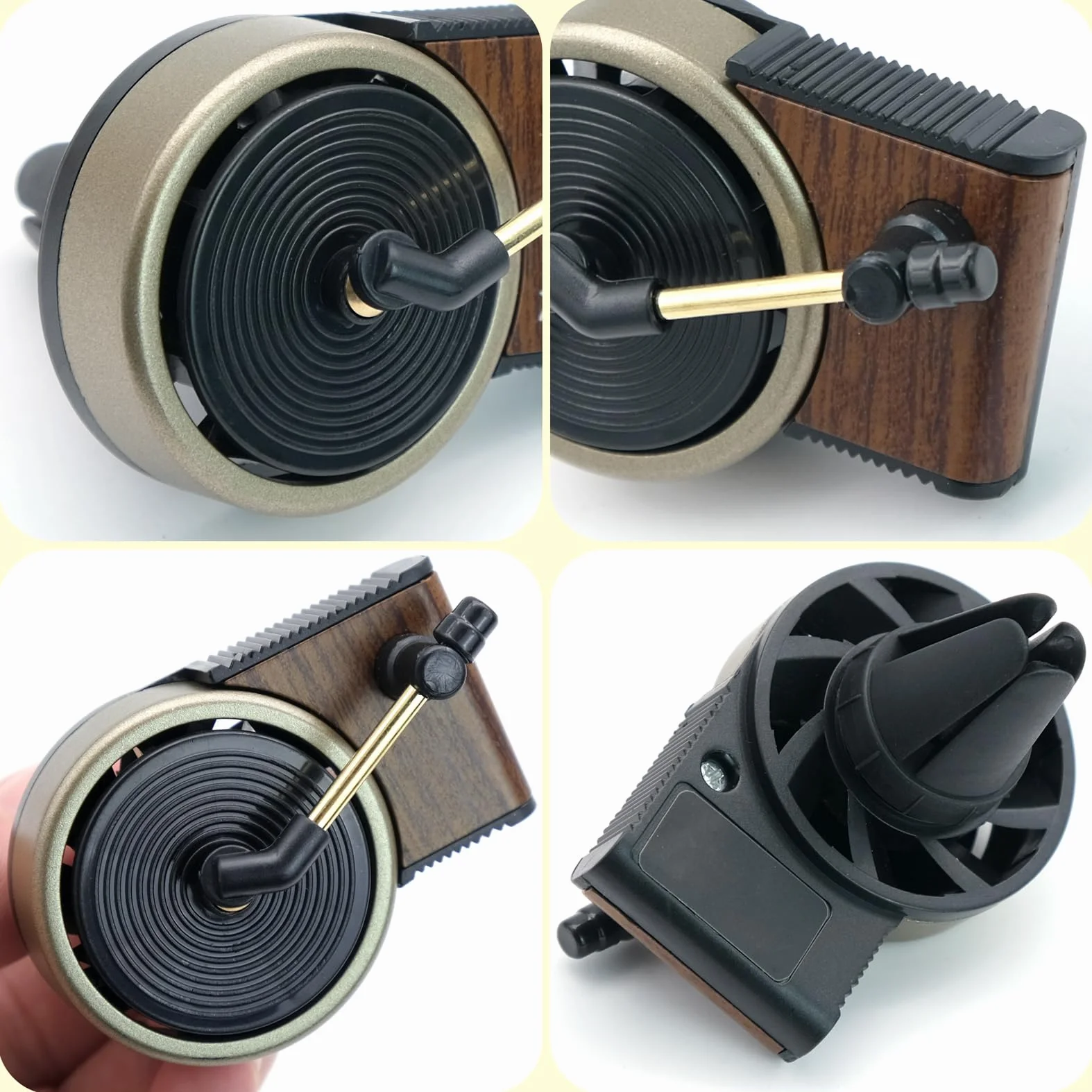 Samochodowy odświeżacz powietrza dyfuzor gramofon retro 12 tabletek zapachowych