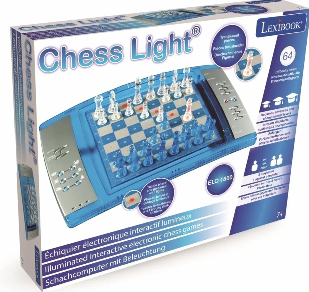 Lexibook Chesslight Elektroniczna Gra w Szachy, Wielokolorowy, 23 Elementy
