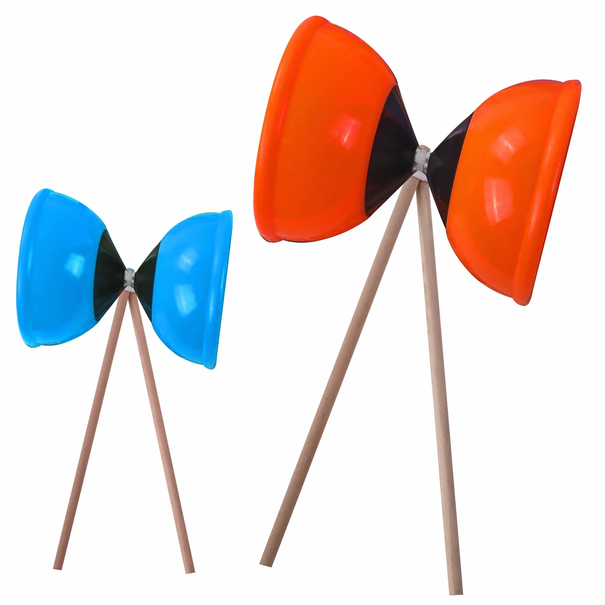 BLUE SKY - Diabolo - Gra na świeżym powietrzu - 048113 - Losowy kolor - Plastik - 16 cm x 11 cm - Zabawka dla dzieci - Gra letnia - Cyrk - Od 6 lat