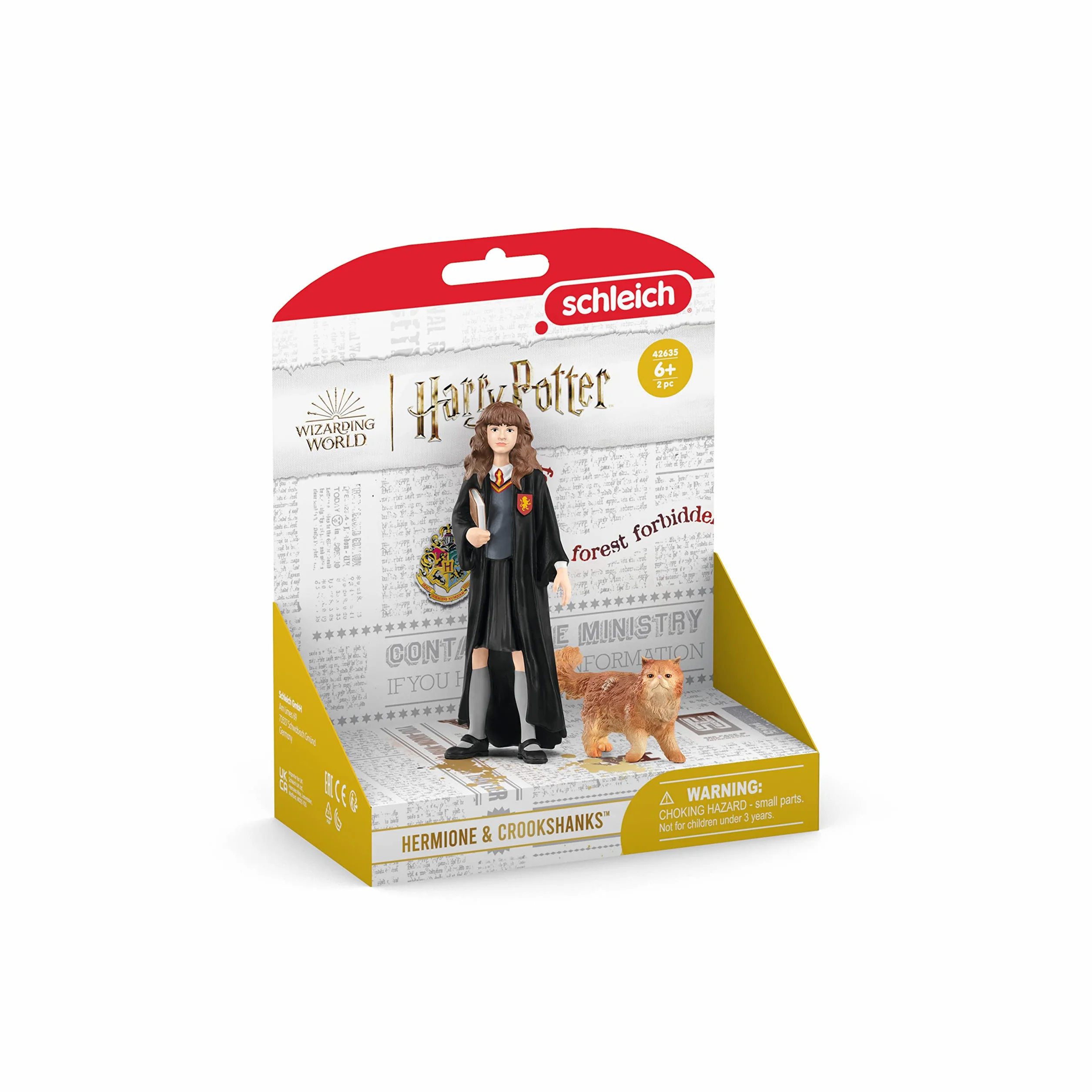 schleich 42635 Hermiona Granger & Krzywołap, od 6 lat, WIZARDING WORLD - figurka, 3 x 3 x 10 cm