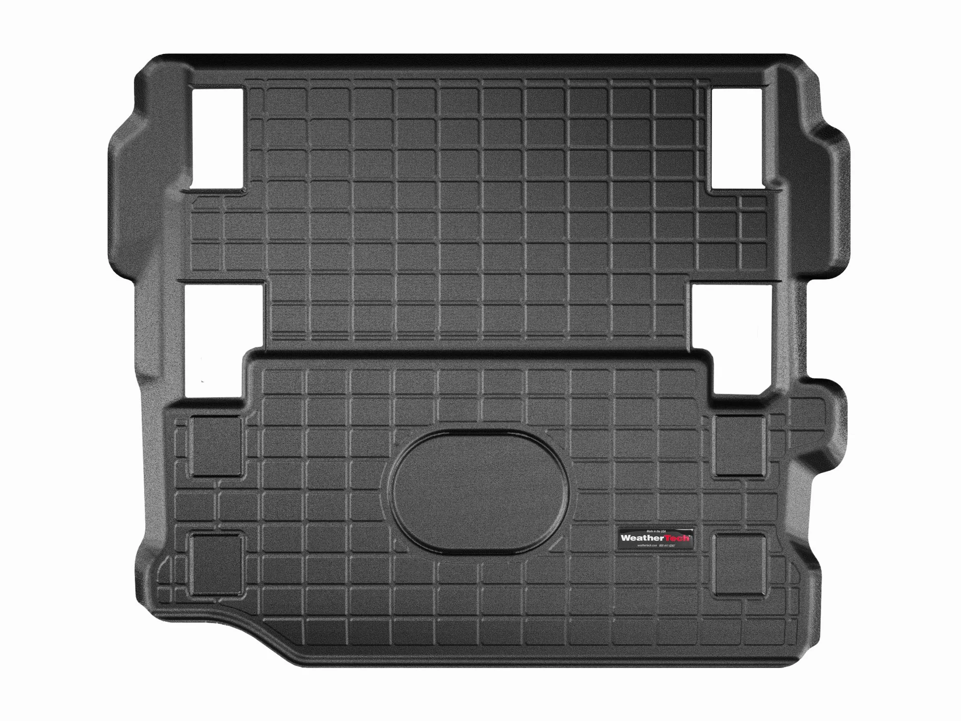 WeatherTech Dywanik do bagażnika pasujący do Jeep Wrangler JL 3 Doors pokrywa 2. rząd od 2018-19 czarny CargoLiner