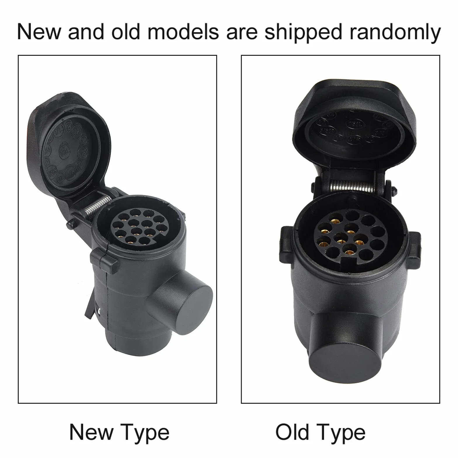 Adapter do przyczepy 7 na 13 pinów, konwerter gniazda 12V, złącze holownicze