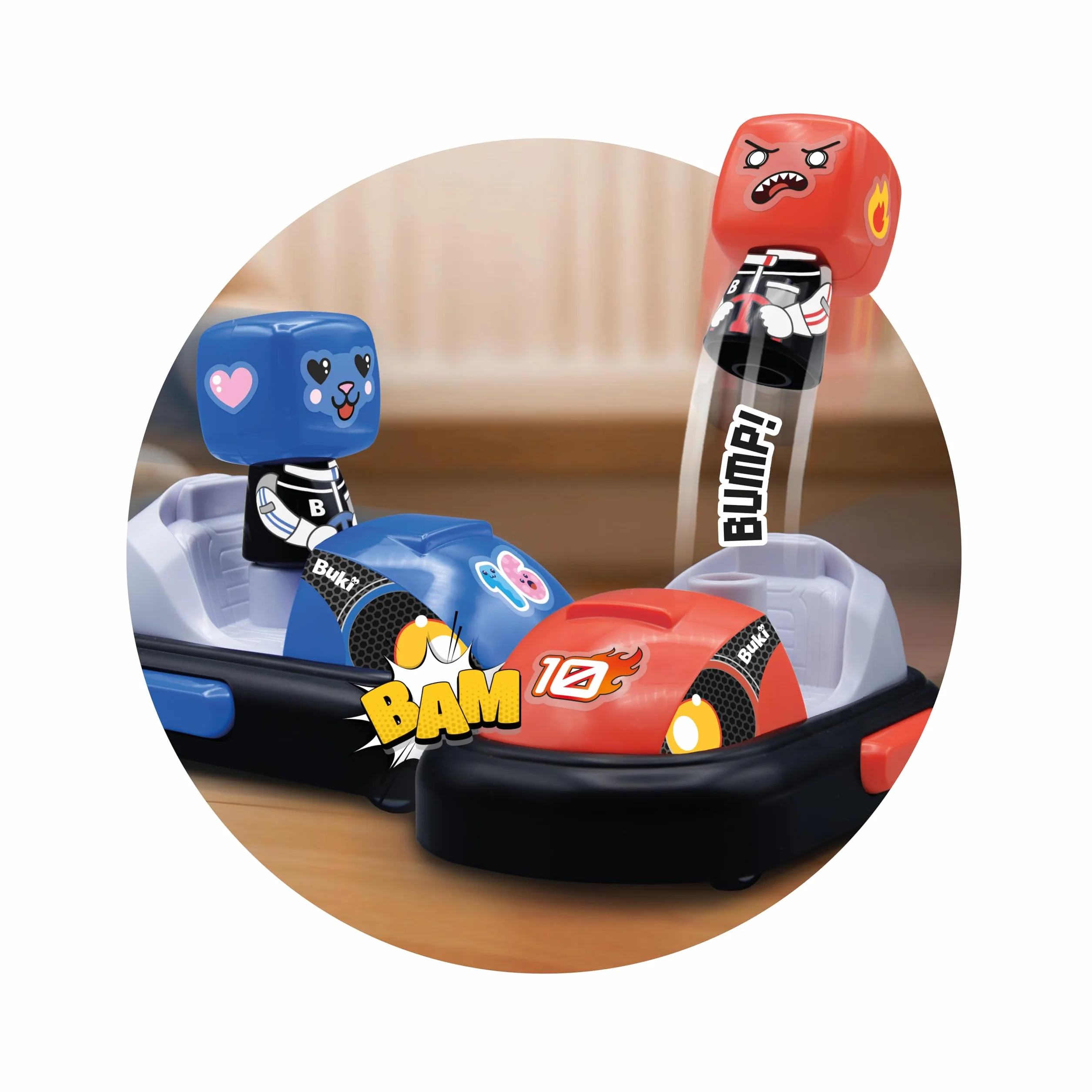 Zdalnie sterowane Super Gokarty - Zestaw 2 samochodów RC z trybami wyścigów i bitwy - Gokarty z możliwością ładowania USB + naklejki z możliwością personalizacji - zabawka dla dzieci 6 lat + - 37296