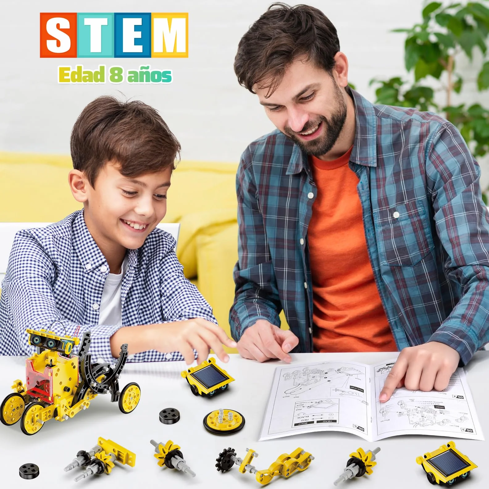 Hot Bee STEM Zabawka Robota, Zabawki dla Chłopców Wieków 8-12, Prezenty i Zestawy Naukowe