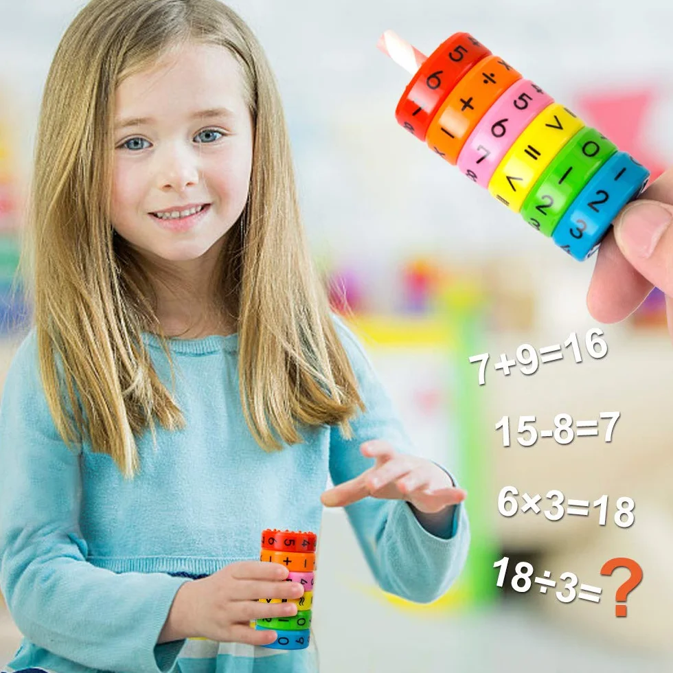 Kesote 2 zabawki edukacyjne, matematyka, rolka do liczenia, na rozpoczęcie szkoły, matematyka, nauka liczenia, zabawka na początek szkoły, prezent na Boże Narodzenie