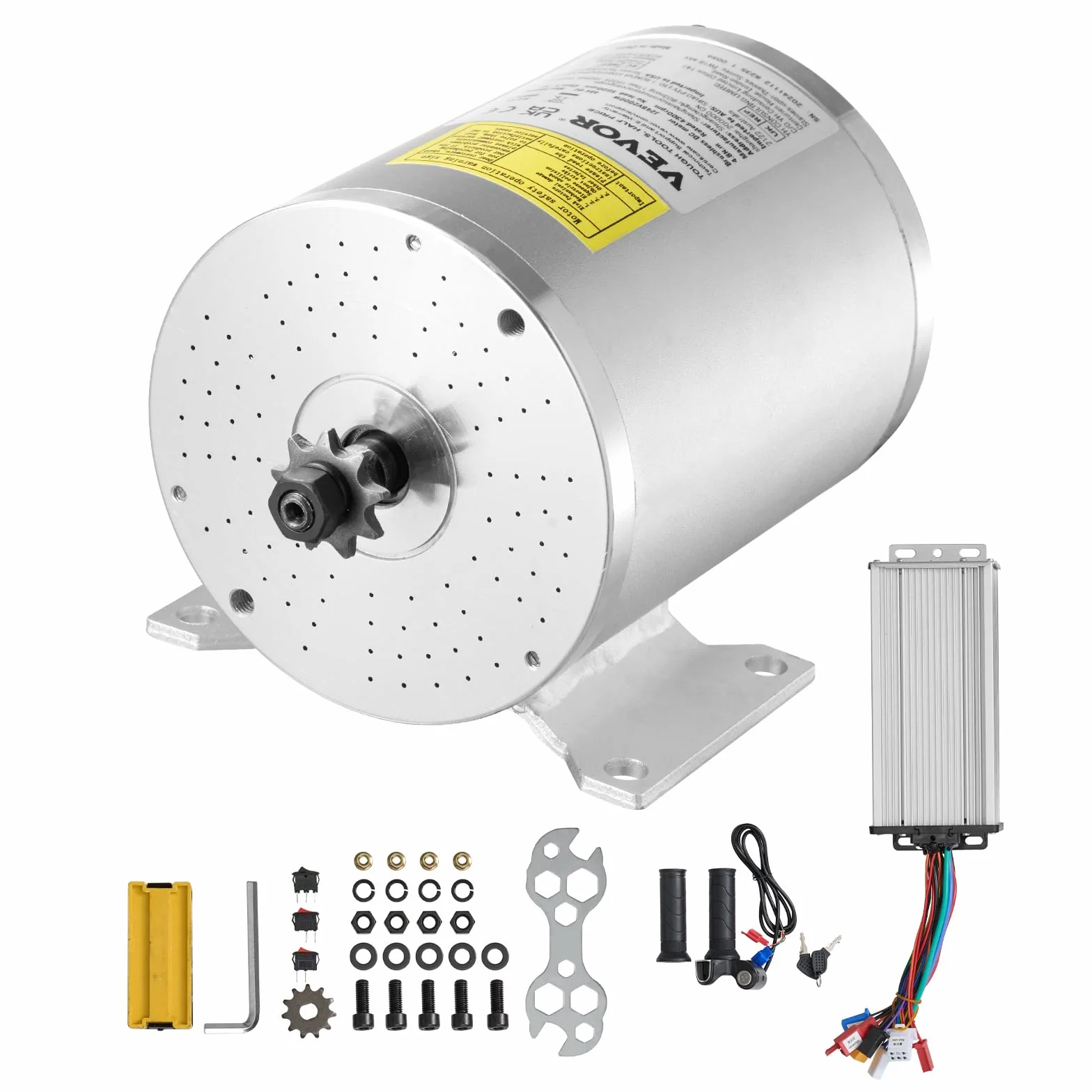 VEVOR Bezszczotkowy silnik elektryczny 2000W 48V 4300 RPM z regulatorem prędkości do gokartów