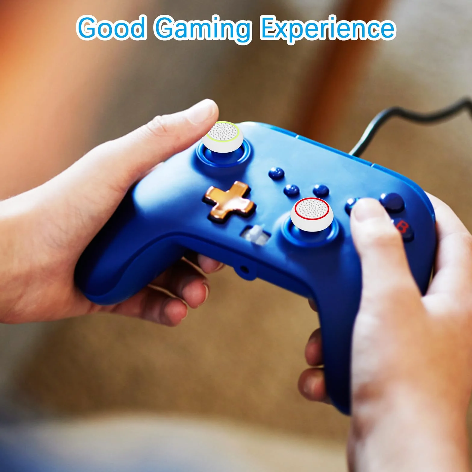 UKOFEW 20 sztuk silikonowych zaślepek na przyciski, osłona ochronna 2 cm, analogowa czapka z uchwytem na joystick, akcesoria do kontrolera, gumki do kontrolera Xbox One Series X/S (10 kolorów)