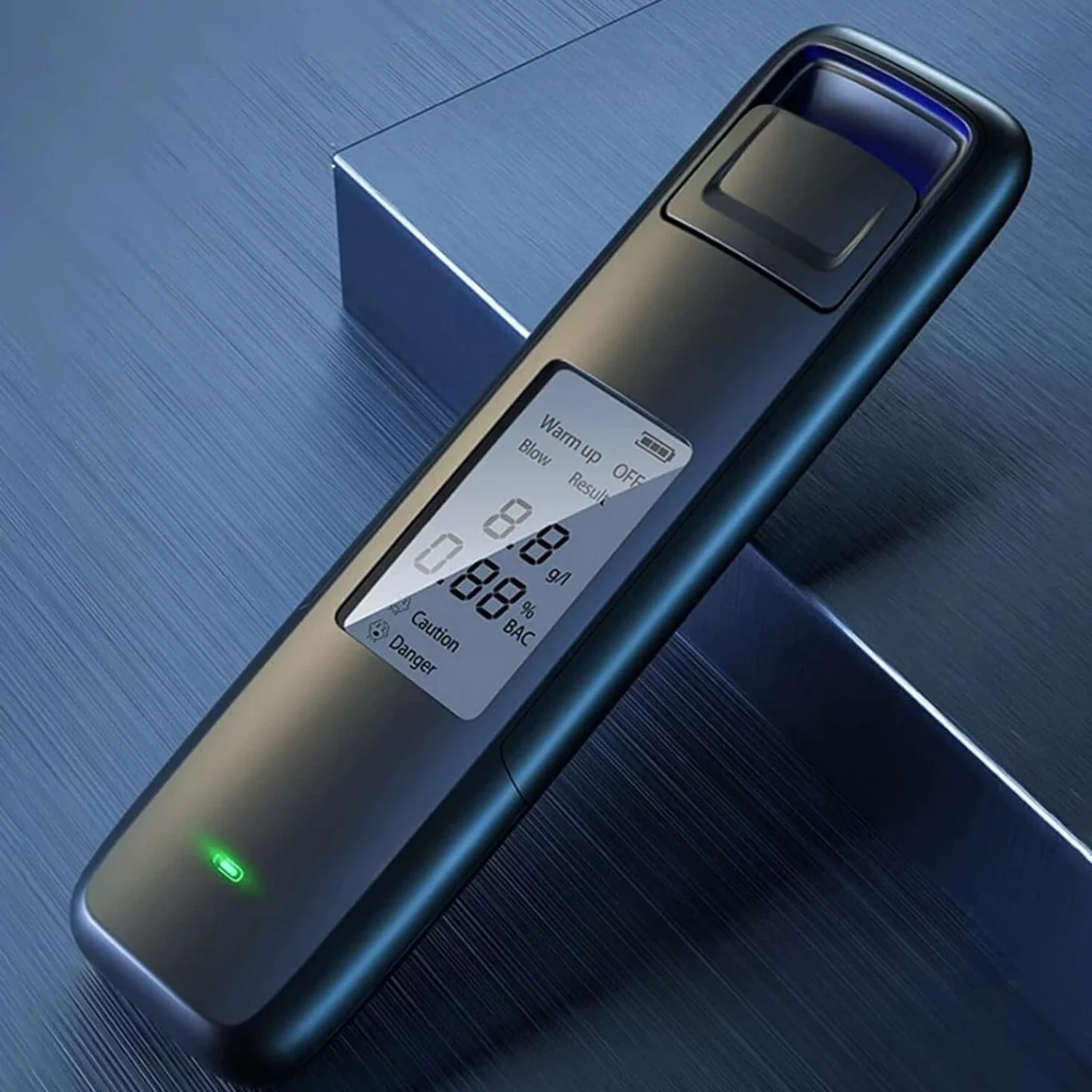 Hikey Alkomat policyjny dokładny alkomat z cyfrowym wyświetlaczem LCD, bez ustników, dokładne wyniki, szybkie pomiary