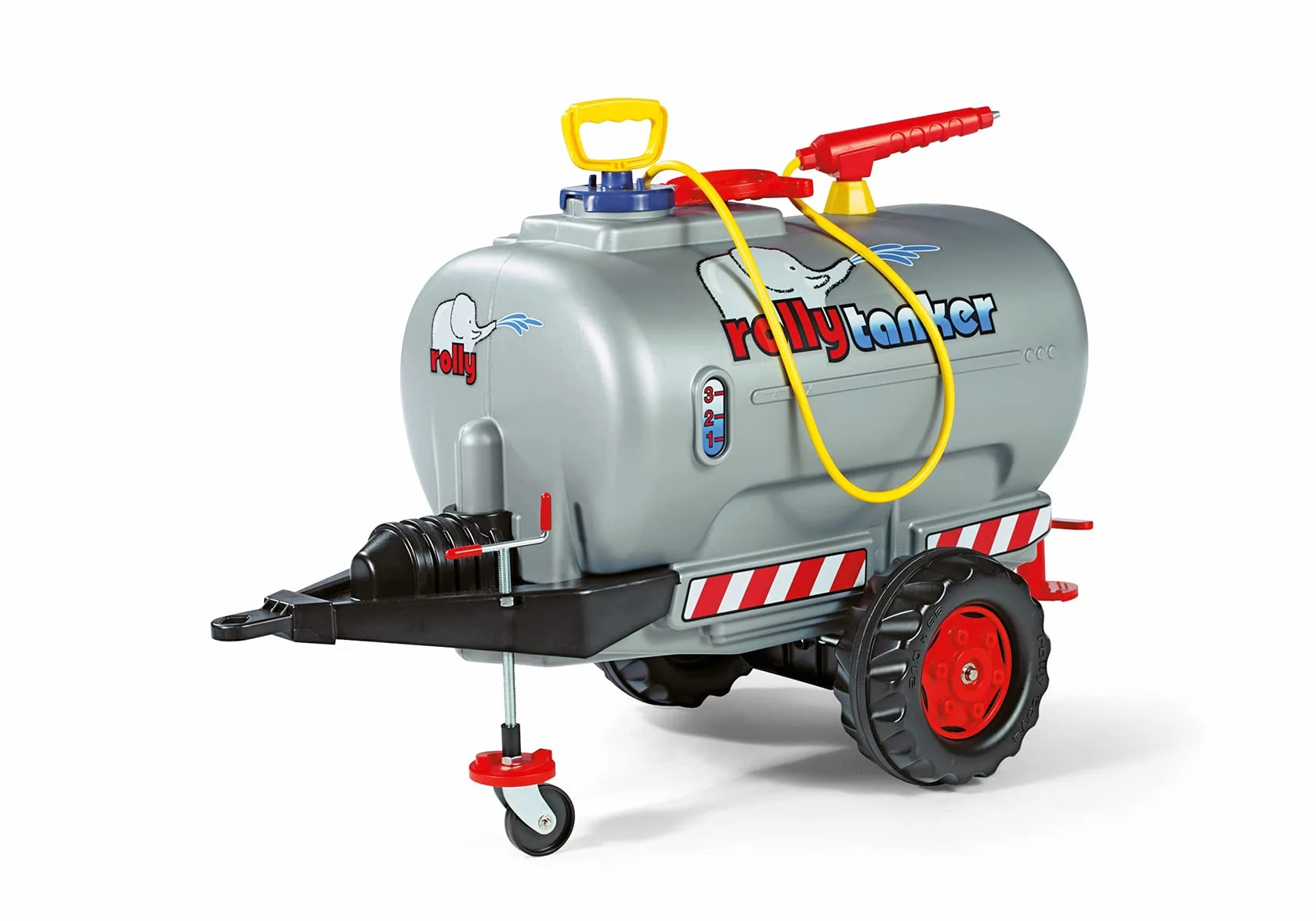 Rolly Toys RollyTanker przyczepa beczkowa z pompką i strzykawką (akcesoria do pojazdów pedałowych, dla dzieci w wieku od 3 do 10 lat, z kołem podporowym, maks. napełnienie 30 litrów, zabawka dla