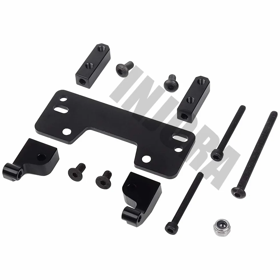 INJORA RC Servo uchwyt serwo uchwyt RC Servo stojak do 1:10 RC Crawler Car Axial SCX10 II 90046 AR44 oś przednia