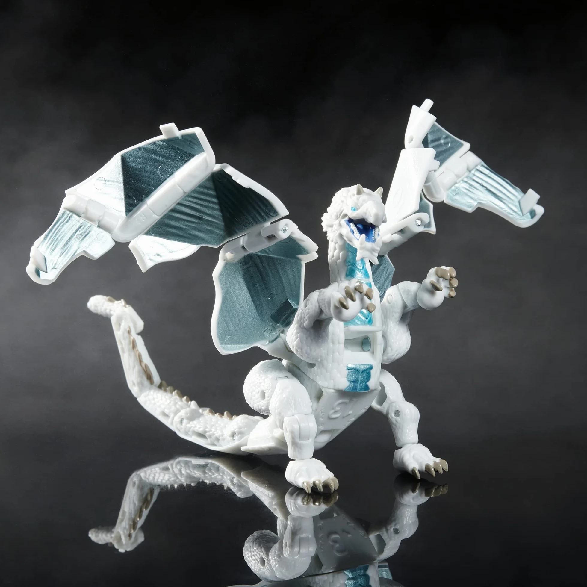 Dungeons & Dragons Dicelings biały smok kolekcjonerska D&D potwór kości transformujące gigantyczne d20 figurki do odgrywania ról kości
