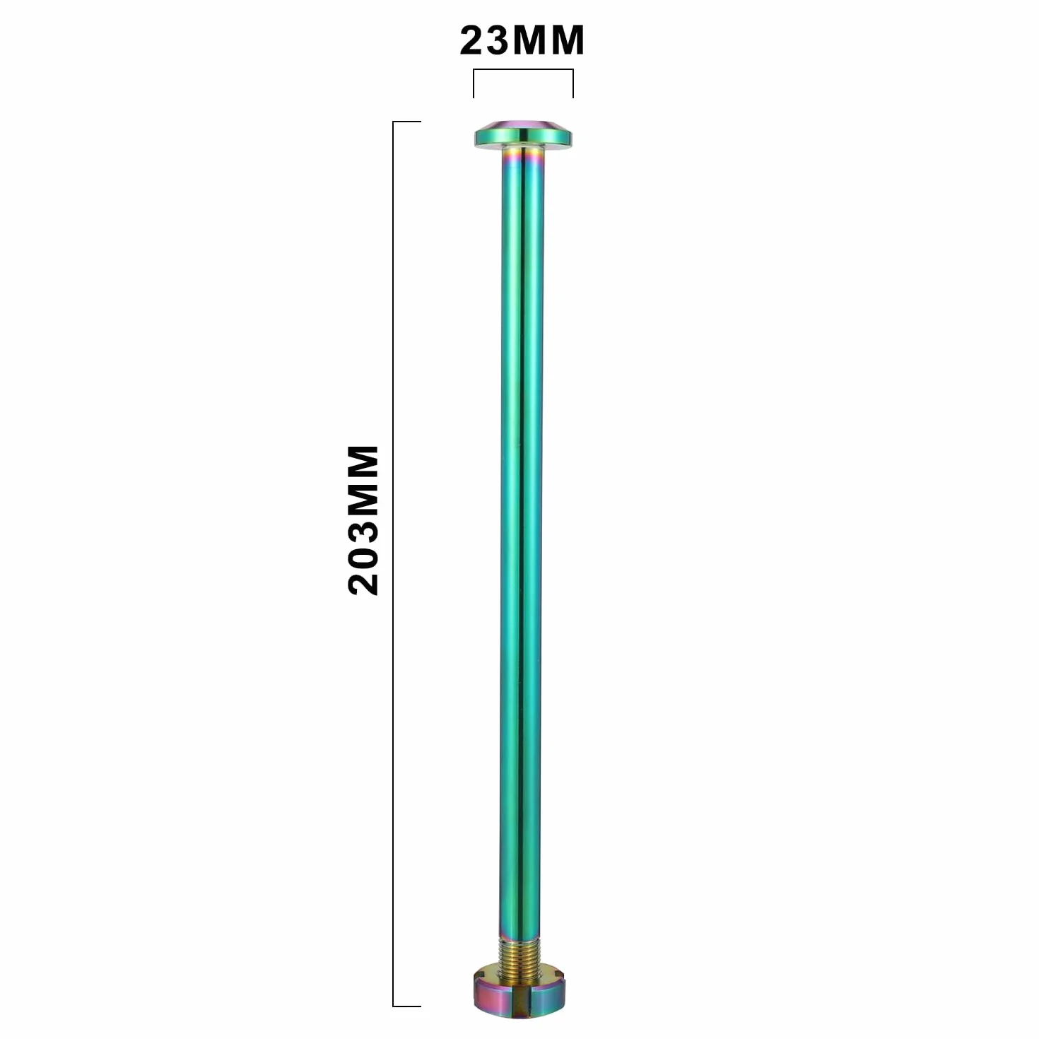 203 mm płaski widelec motocyklowy wał środkowy, płaski widelec ze stopu tytanu, oś tylnego wahacza do roweru elektrycznego Surron Sur Ron Light Bee X/S