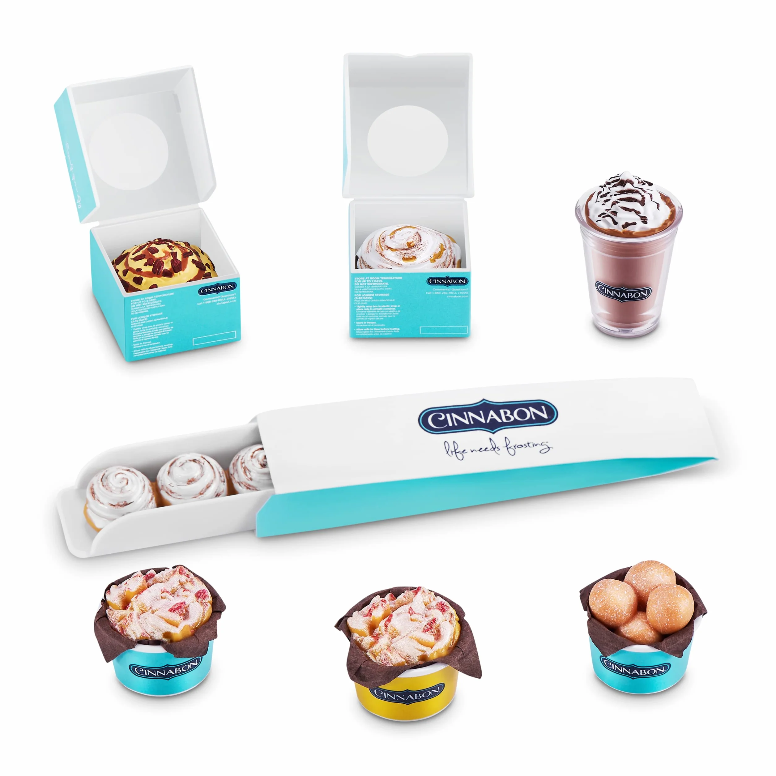 5 niespodzianek Mini Brands Foodie Series 2 (2 sztuki) tajemnicza kapsuła prawdziwe miniaturowe marki kolekcjonerska zabawka, przedmioty kolekcjonerskie, zabawki fast food i akcesoria na zakupy