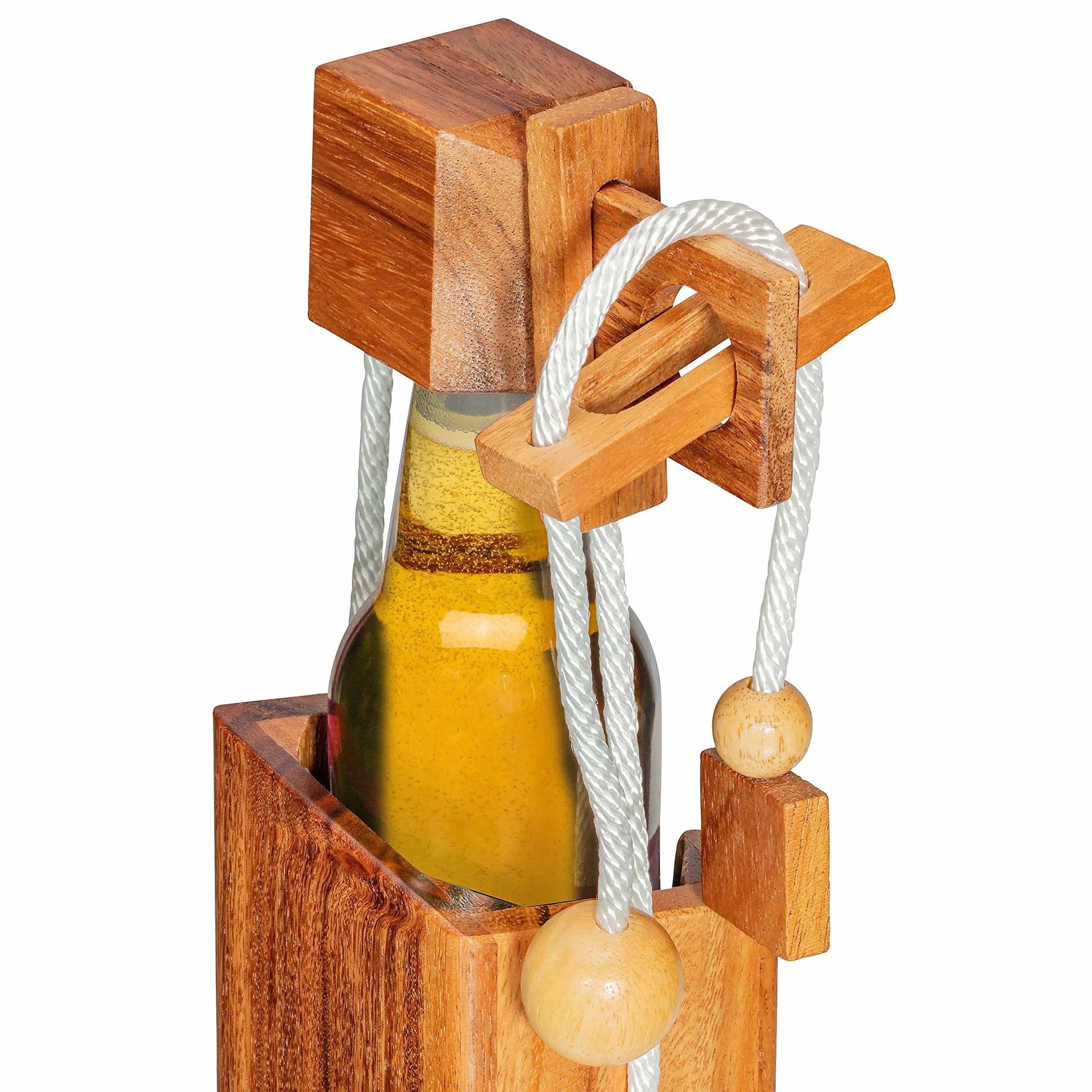 Mini Puzzle na butelki piwa, puzzle, 0,33 litra, drewniany sejf, pils, opakowanie prezentowe