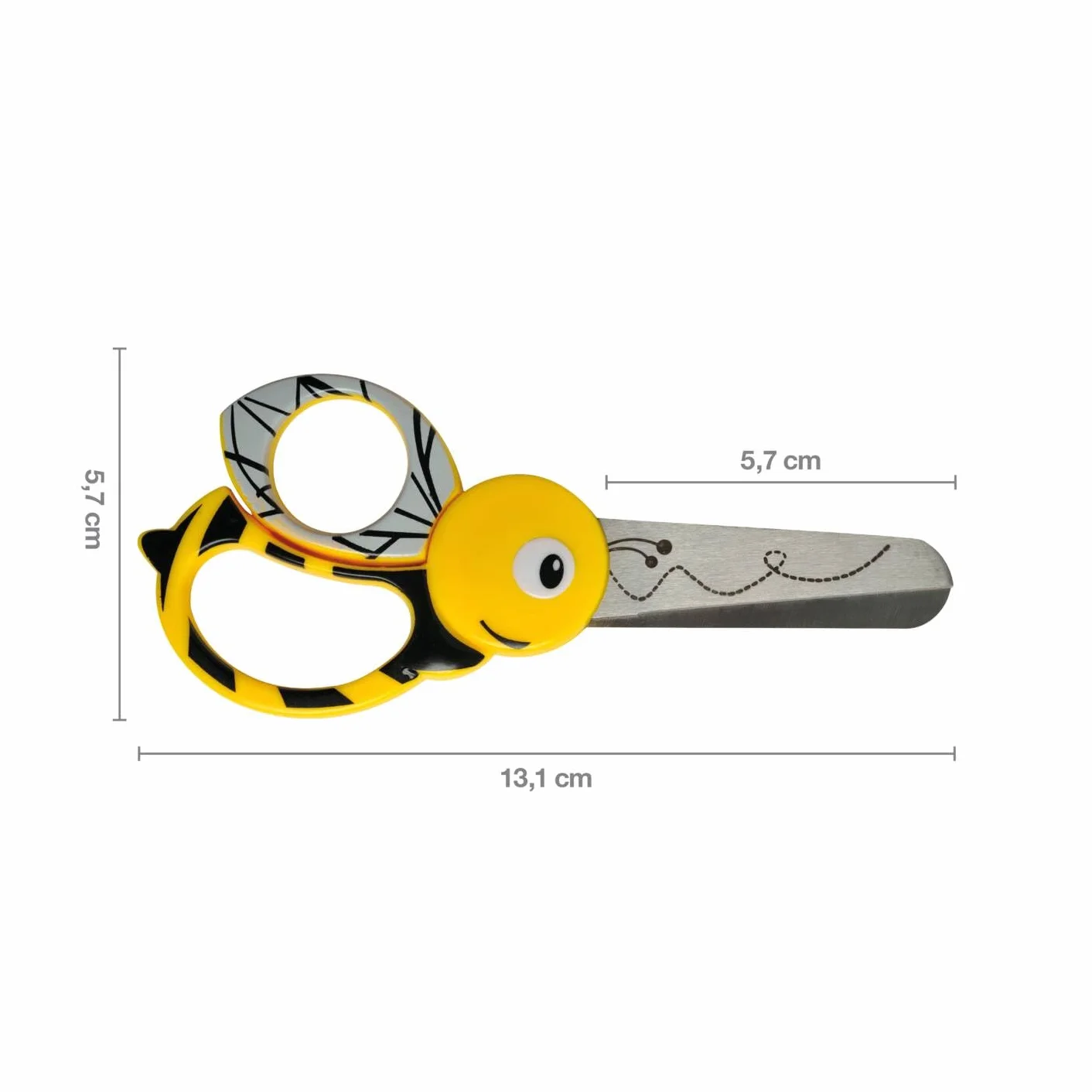 Fiskars Pszczoła Nożyczki, Żółty, 13 cm