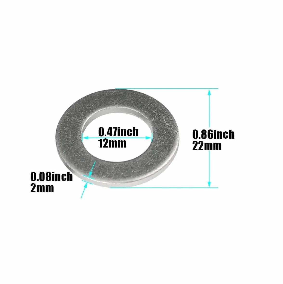 100PCS 94109-12000 9410912000 94109 12000 Zamiennik dla Acura MDX CL dla Honda dla Accord 12MM Olej do Crush Podkładka Spustowa Uszczelki