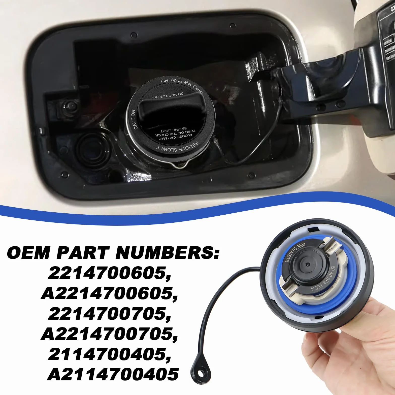 Pokrywa zbiornika paliwa kompatybilna z Mercedes-Benz W211 W212 W203 W204 W245 W169 X204 R171 S204 C207 C209 A209