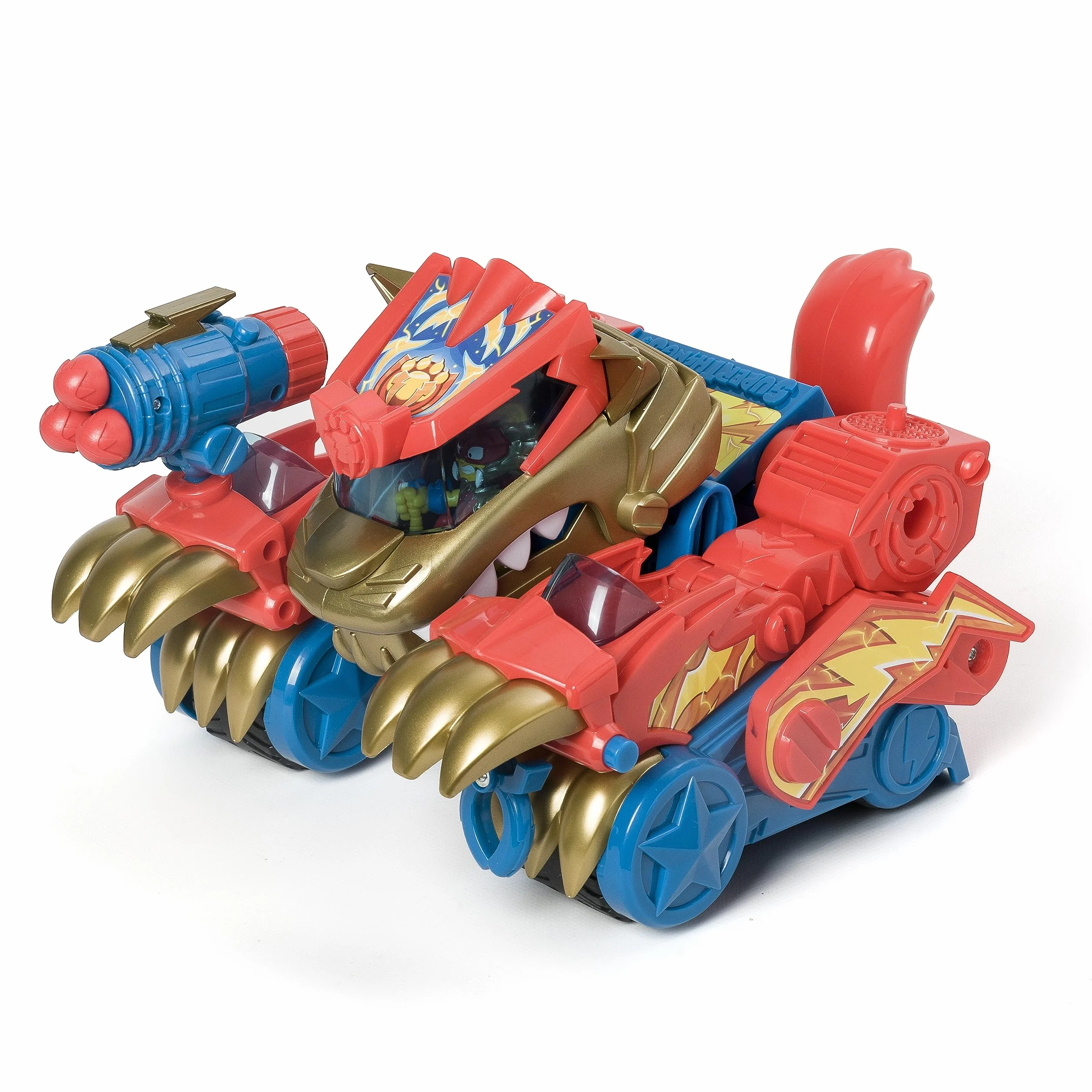 SUPERTHINGS – Transformable Robot Tiger. Robot przekształca się w pojazd. Zawiera ekskluzywne 1 Wild Kid i 1 Wild SuperThing.
