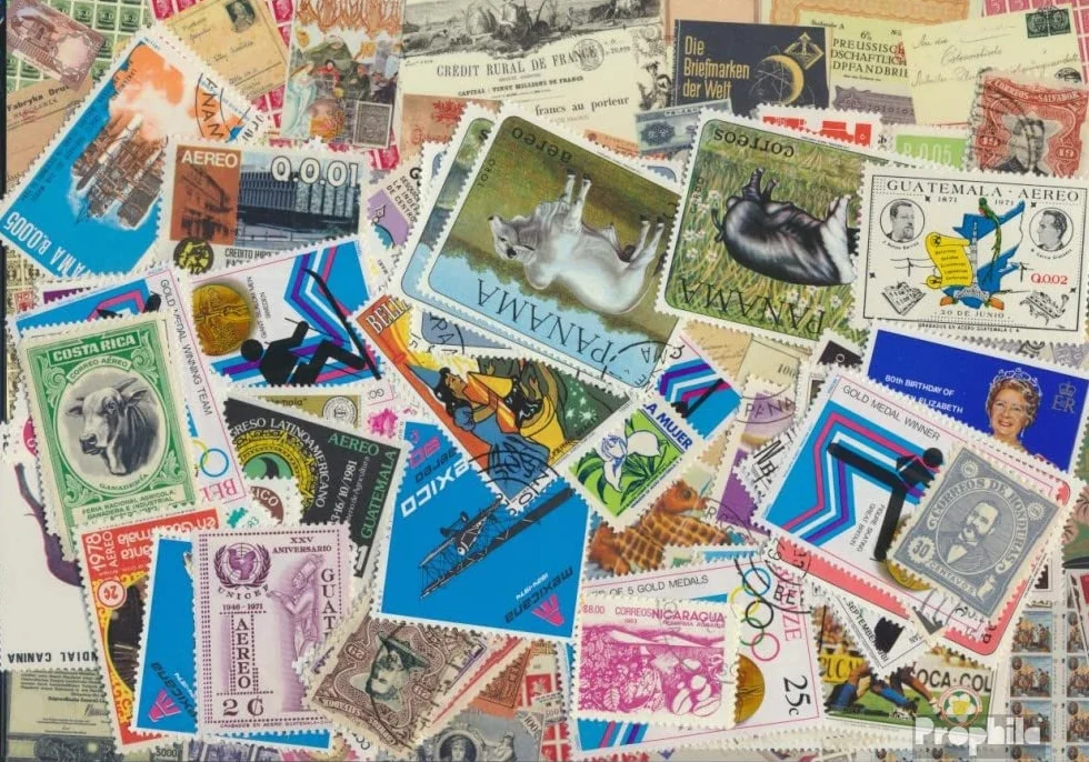 Prophila Collection America 100 różnych znaczków w Ameryce Środkowej (znaczki dla kolekcjonerów)