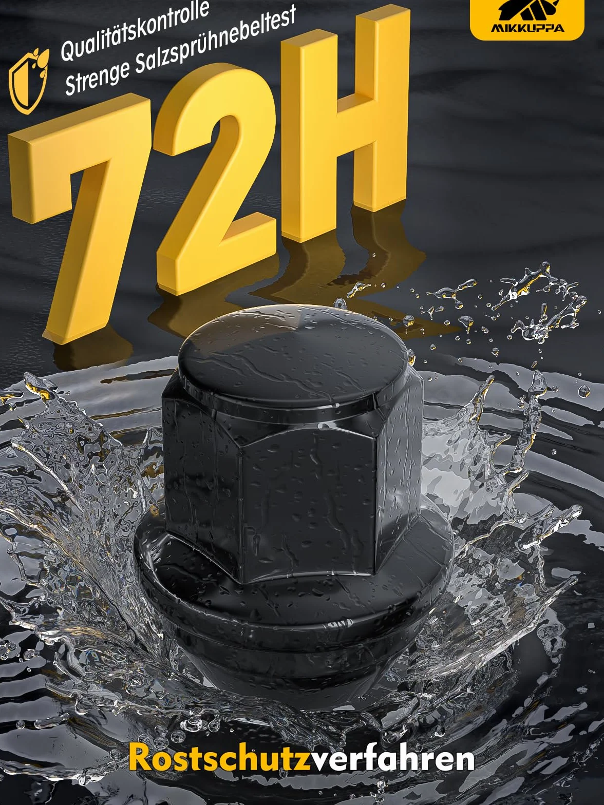 MIKKUPPA Nakrętki kół M12 x 1,5 SW19 do Ford Fusion 2012-2018 Focus 2001-2019 Escape 20 sztuk