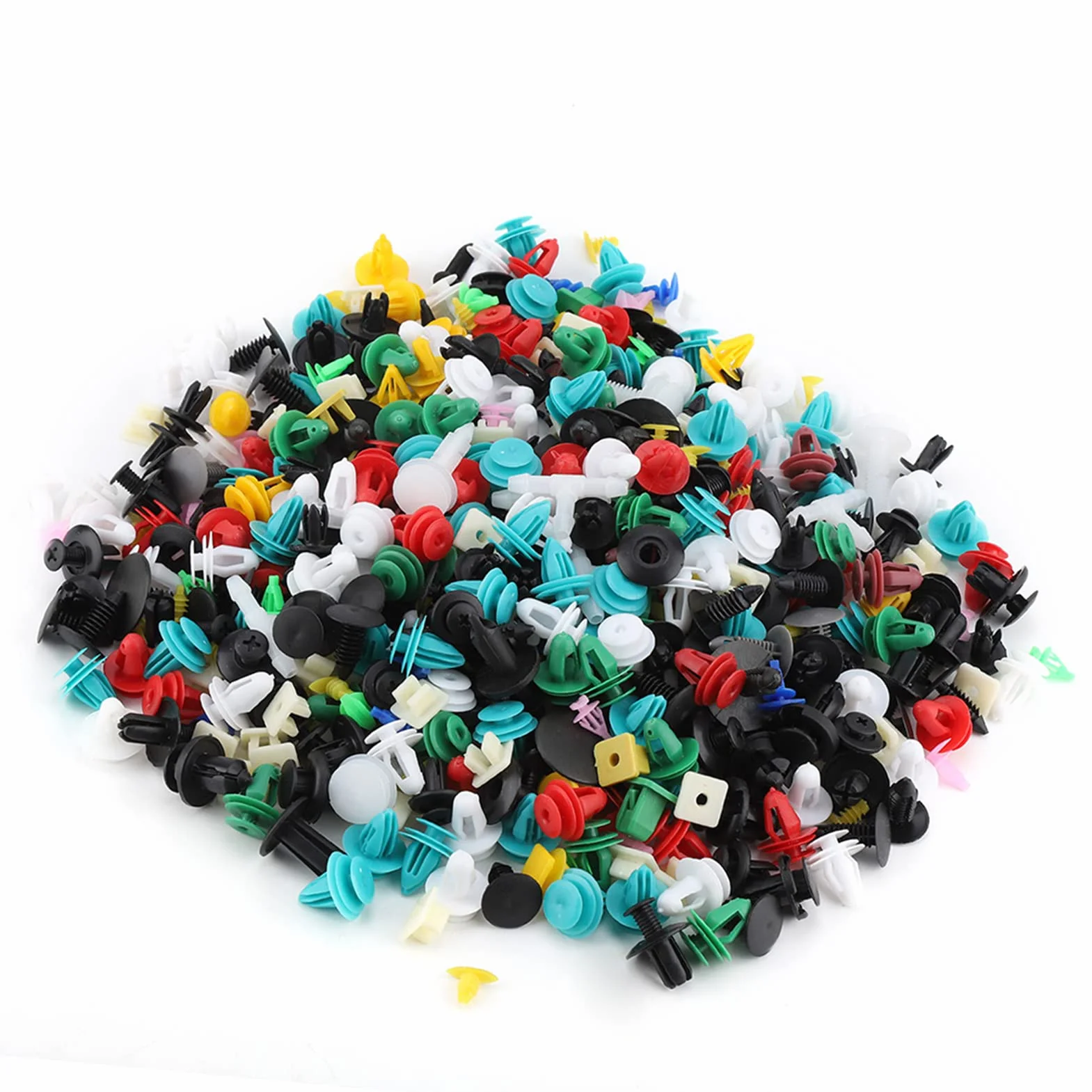 500 szt. 30 Rozmiarów Plastikowe Klipsy Ustalające Samochodu, Różne Plastikowe Klipsy do Tapicerki Drzwi Samochodu ZderzakMocujący Zestaw Nitów Push Pin Kit