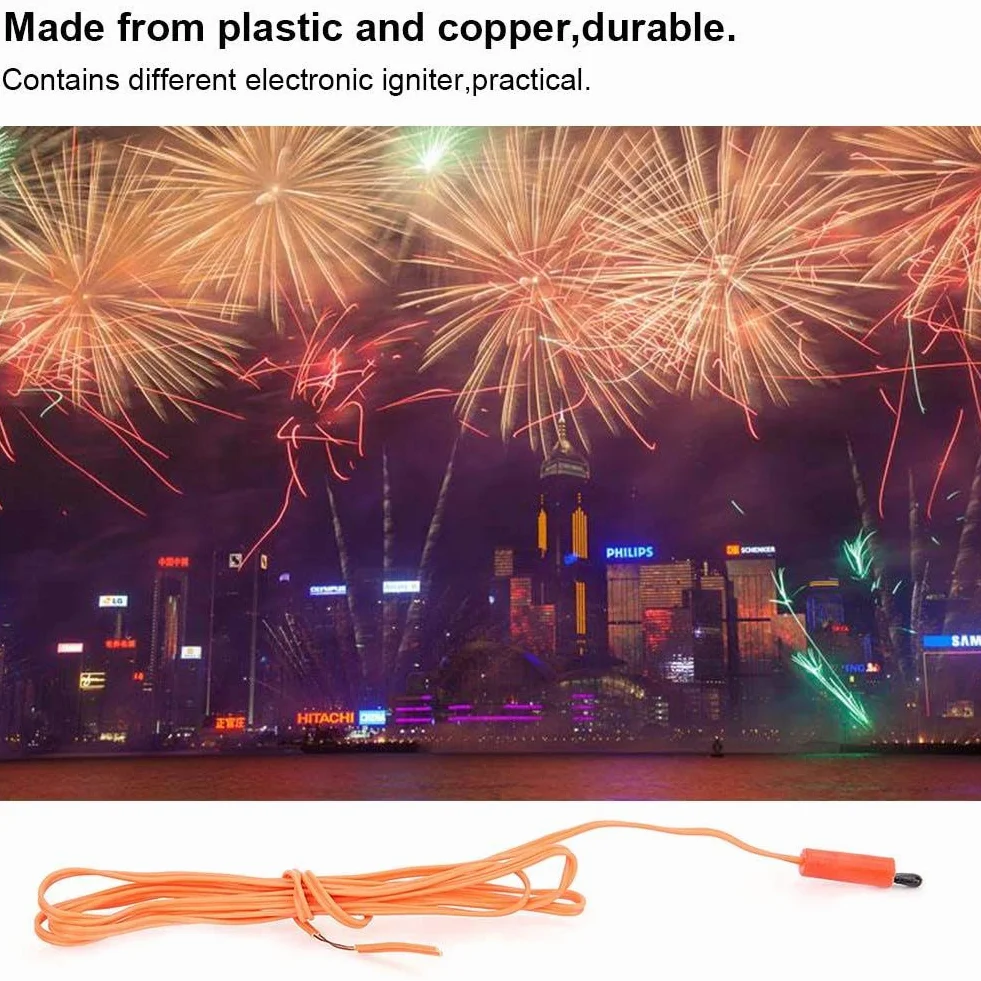 Nikou Kabel zapłonowy - 50 szt. 30 cm 100 cm 200 cm 300 cm przenośny bezprzewodowy pilot elektroniczny kabel fajerwerki odporność na zużycie (100 cm)