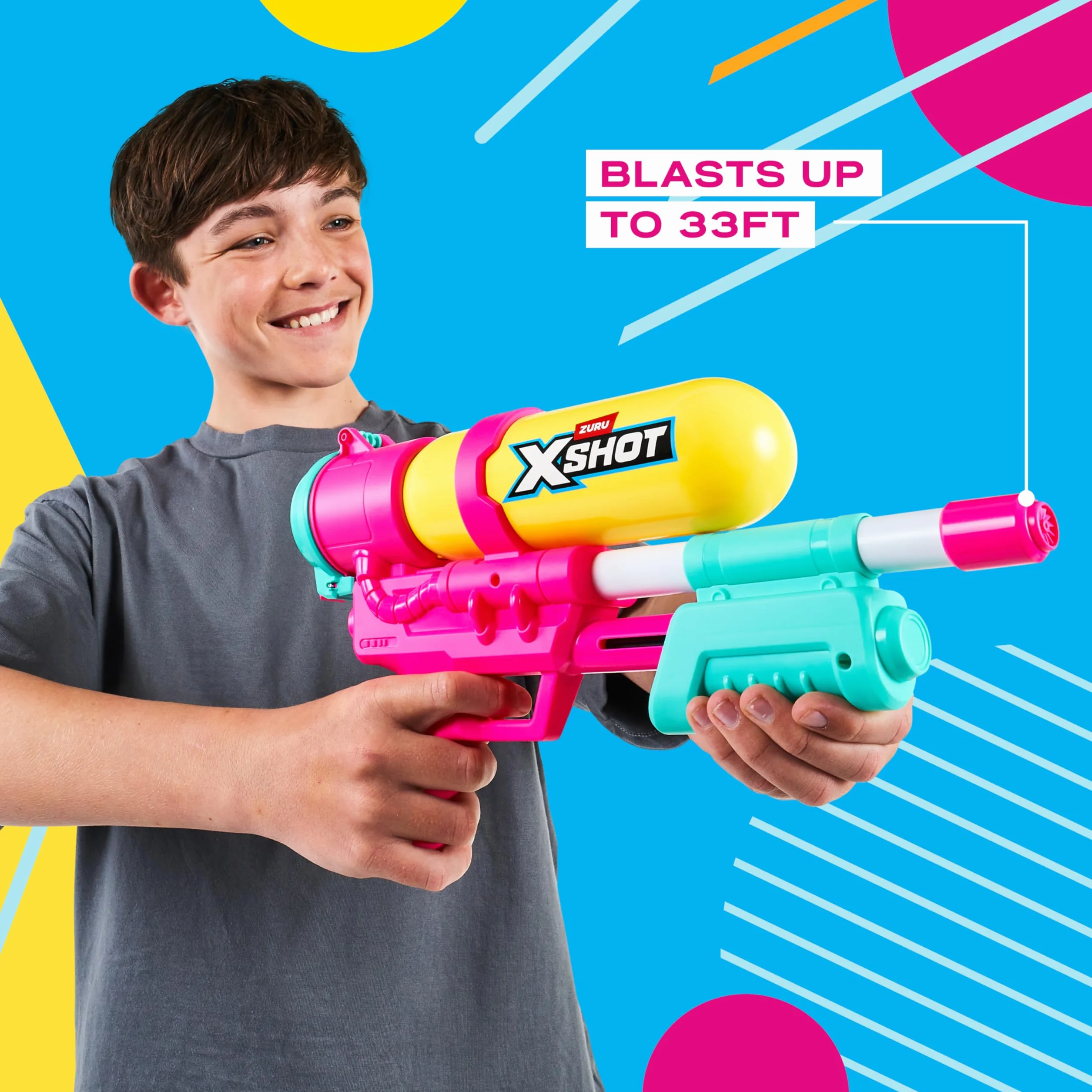 XSHOT Water -FAST FILL-SERIES 1-RETRO BLASTER ŻÓŁTY