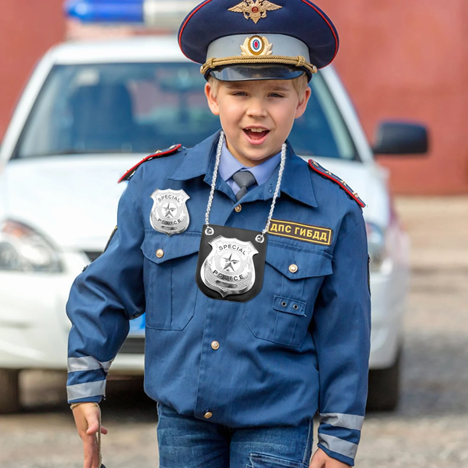 BRISKORE Zestaw kajdanek policyjnych z prawdziwej stali, kajdanki dla dzieci, policyjne, akcesoria dla dzieci, policja, kajdanki, policja, dzieci, kostium policyjny