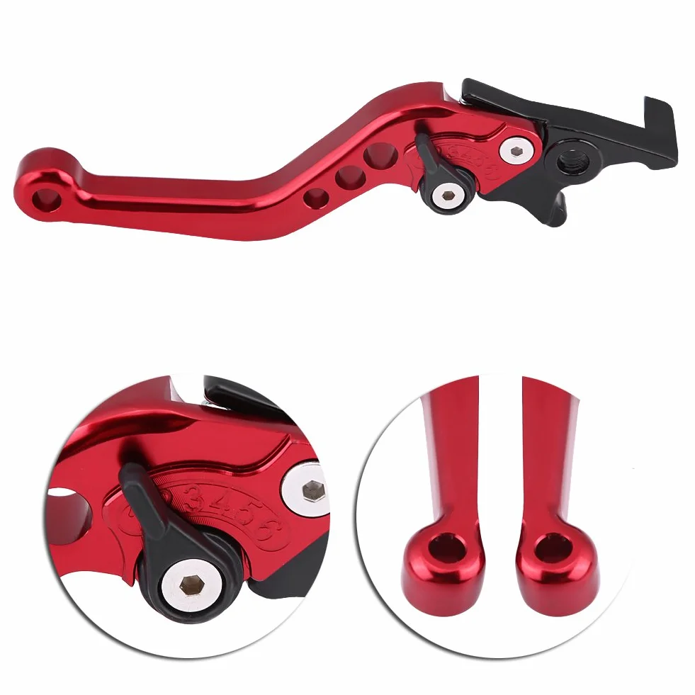 EBTOOLS Ruckus levers clutch podniesienie KX250 podwójna dźwignia hamulca 1 para motocykl skuter CNC czerwona