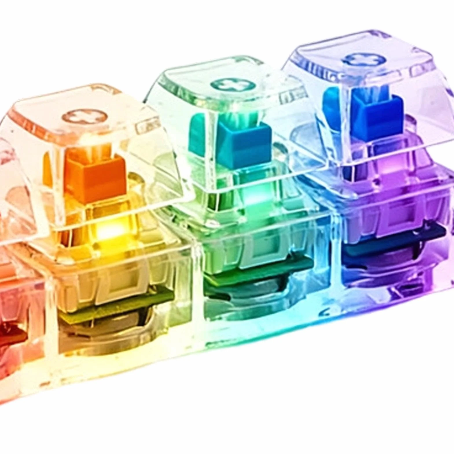 Fidget Clicker do klawiatury – mechaniczny przycisk do dekompresji, świecąca, przenośna zabawka sensoryczna do podróży, brelok łagodzący stres, akcesoria do szkoły, pracy