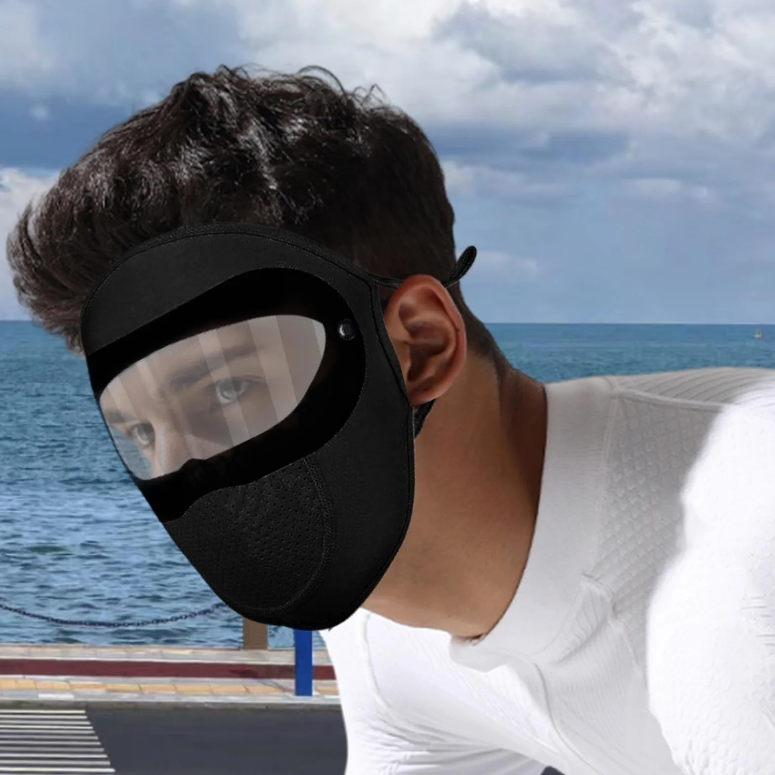 Face Cover Face Shield Sun Protection 10.63x8.66x2.36 inch Windproof Cycling Outdoor Motorcycle