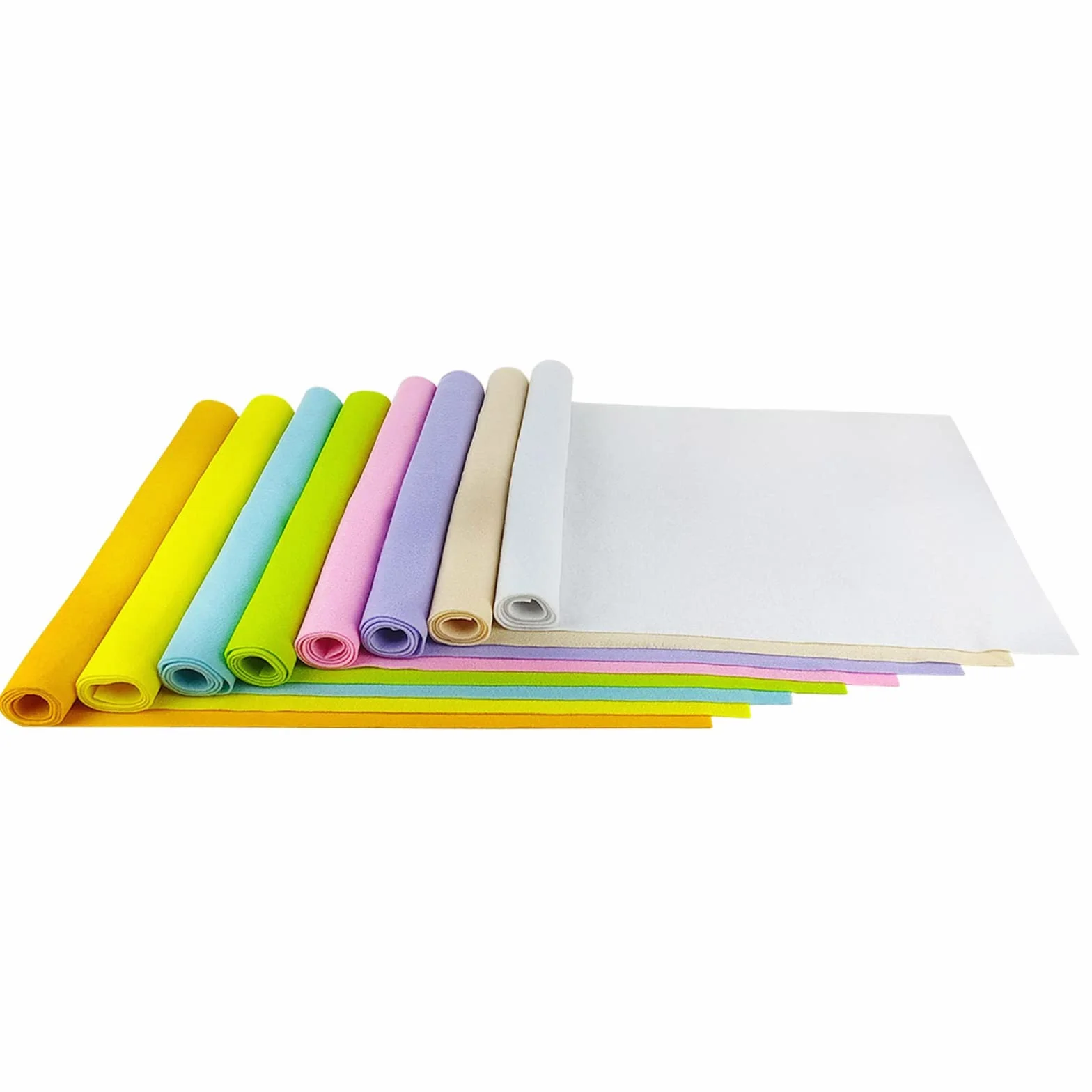 Jtnohx Miękka tkanina filcowa, arkusze filcu w kolorze 40 x 100 cm do rękodzieła, bieżnik z tkaniny do dekoracji imprez i festiwali (Kolory Wielkanocy)